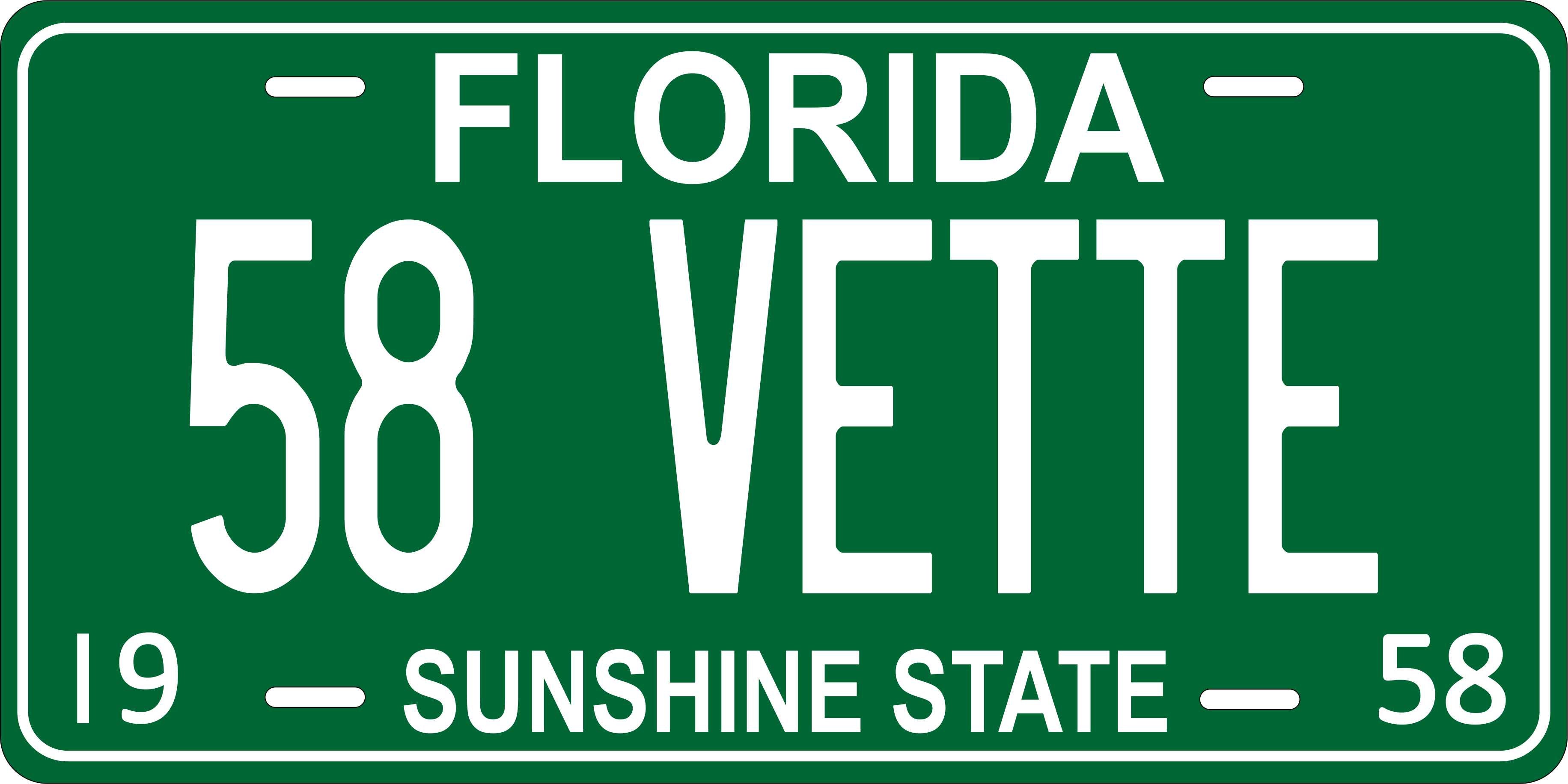 Florida 1958 License Plate Personalized Novelty Fun Car Bike Motorcycle