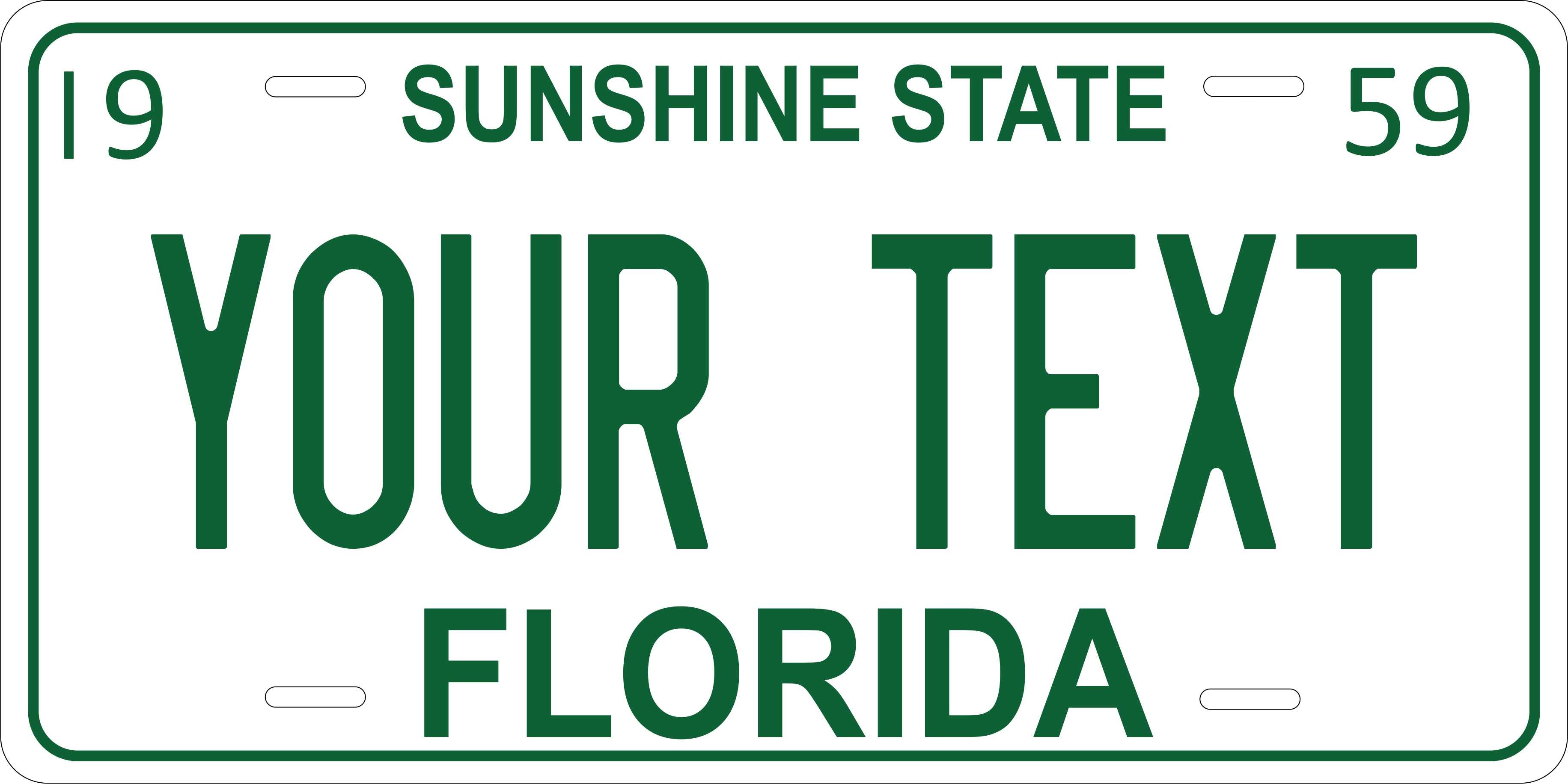 Florida 1959 License Plate Personalized Novelty Fun Car Bike Motorcycle