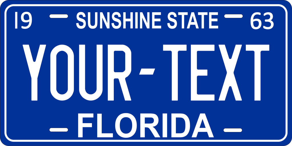Florida 1963 License Plate Personalized Novelty Fun Car Bike Motorcycle