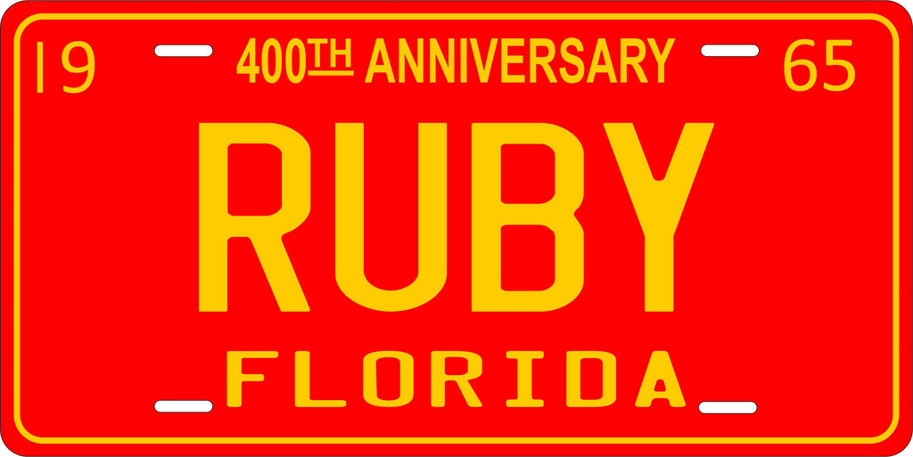 Florida 1965 License Plate Personalized Novelty Fun Car Bike Motorcycle