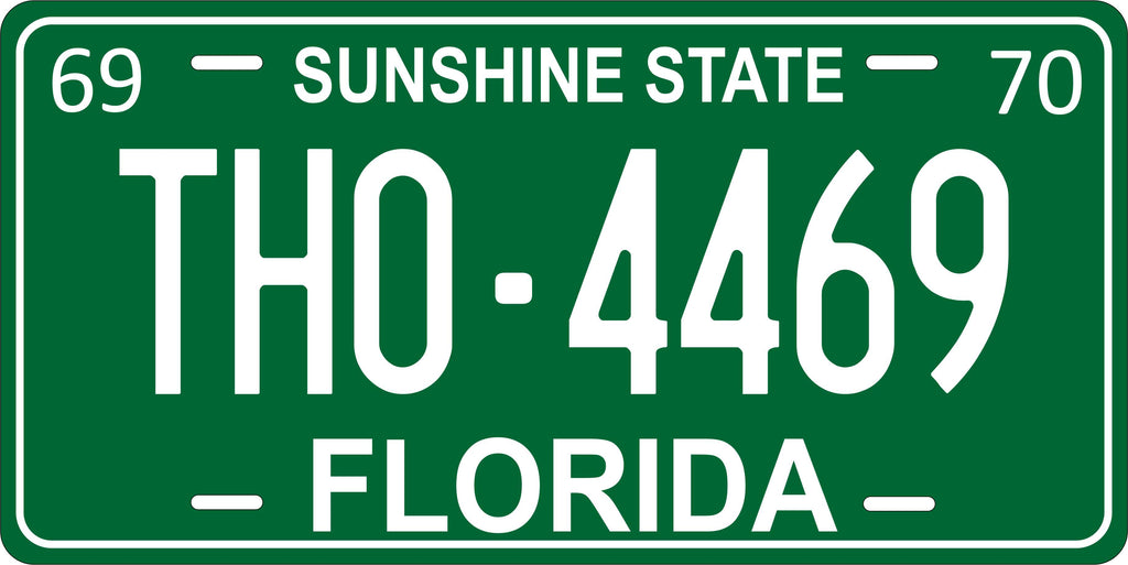 Florida 1969 License Plate Personalized Novelty Fun Car Bike Motorcycle