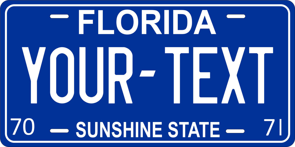 Florida 1970 License Plate Personalized Novelty Fun Car Bike Motorcycle