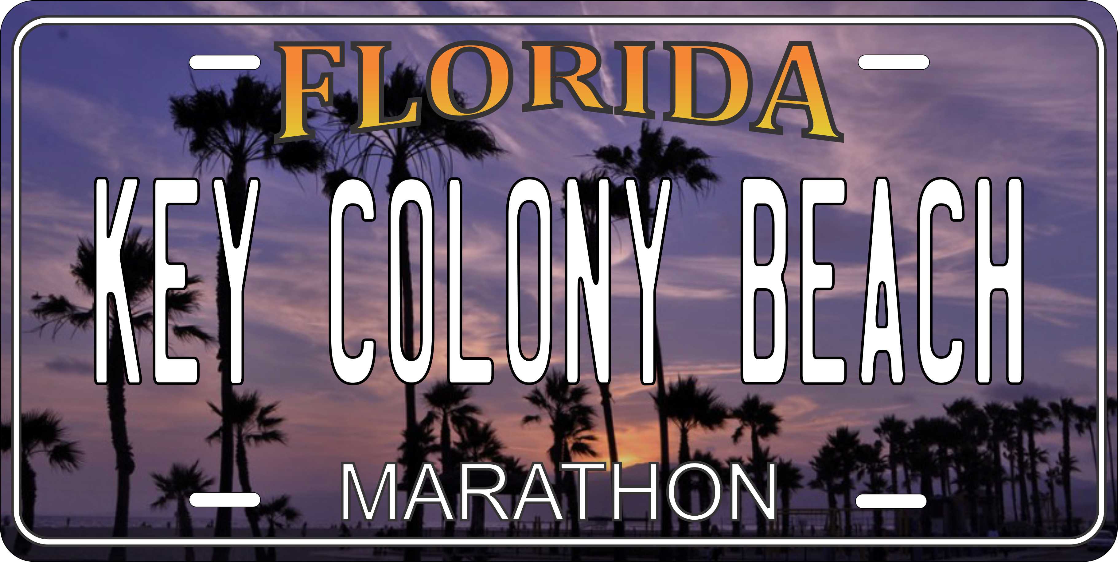 Florida Keys City License Plate personalized Novelty Fun Car Bike Motorcycle