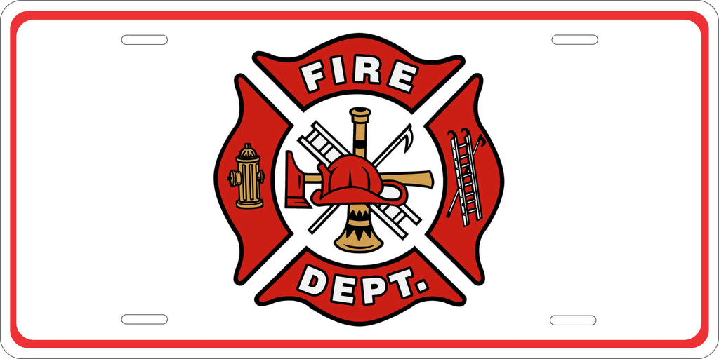 Fire Department Logo Military License Plate personalized Novelty Fun Car Bike Motorcycle