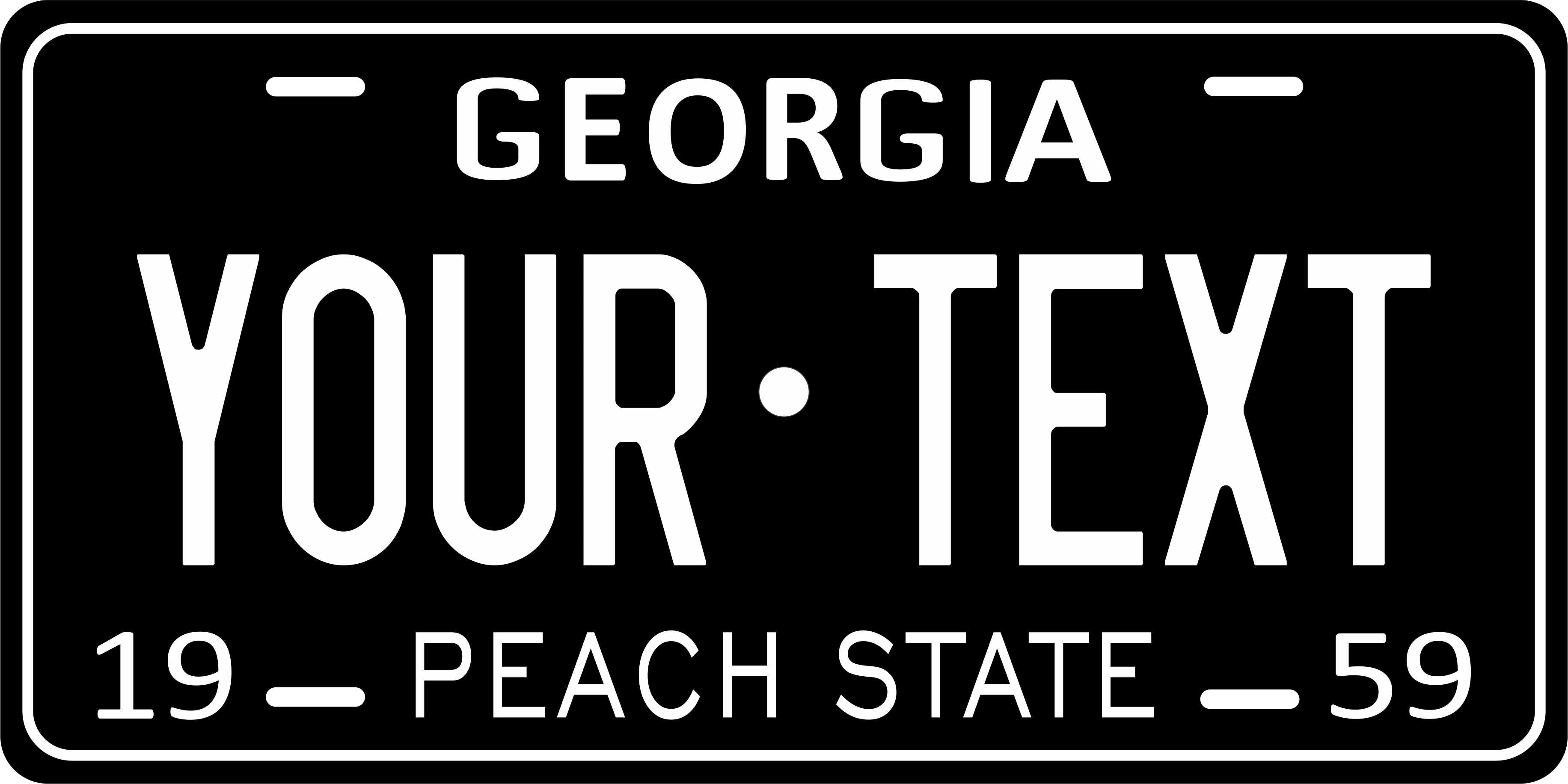 Georgia USA 1959 License Plate Personalized Novelty Fun Car Bike Motorcycle