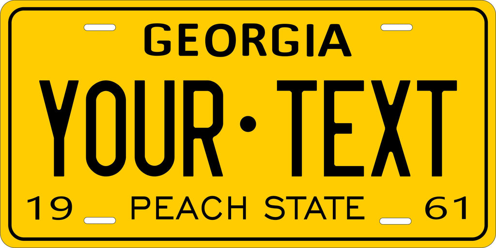 Georgia USA 1961 License Plate Personalized Novelty Fun Car Bike Motorcycle
