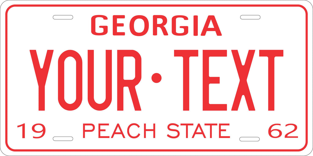 Georgia USA 1962 License Plate Personalized Novelty Fun Car Bike Motorcycle