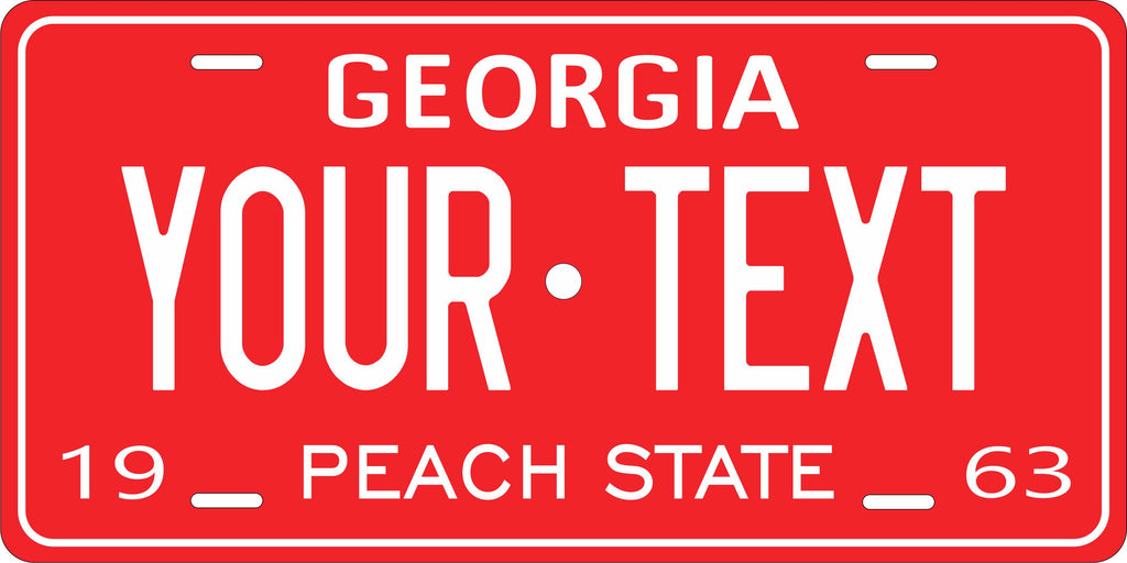 Georgia USA 1963 License Plate Personalized Novelty Fun Car Bike Motorcycle