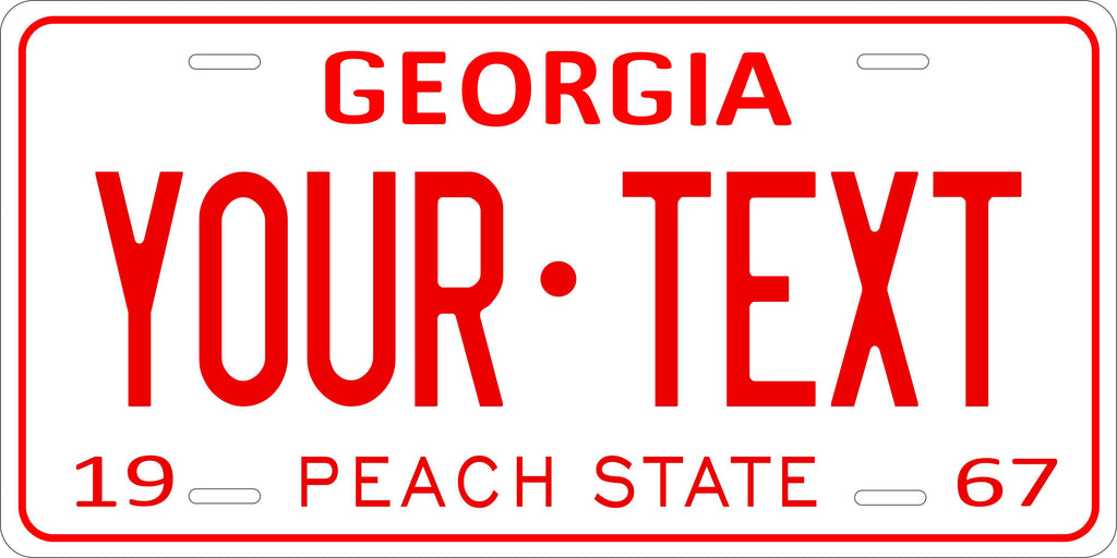 Georgia USA 1967 License Plate Personalized Novelty Fun Car Bike Motorcycle