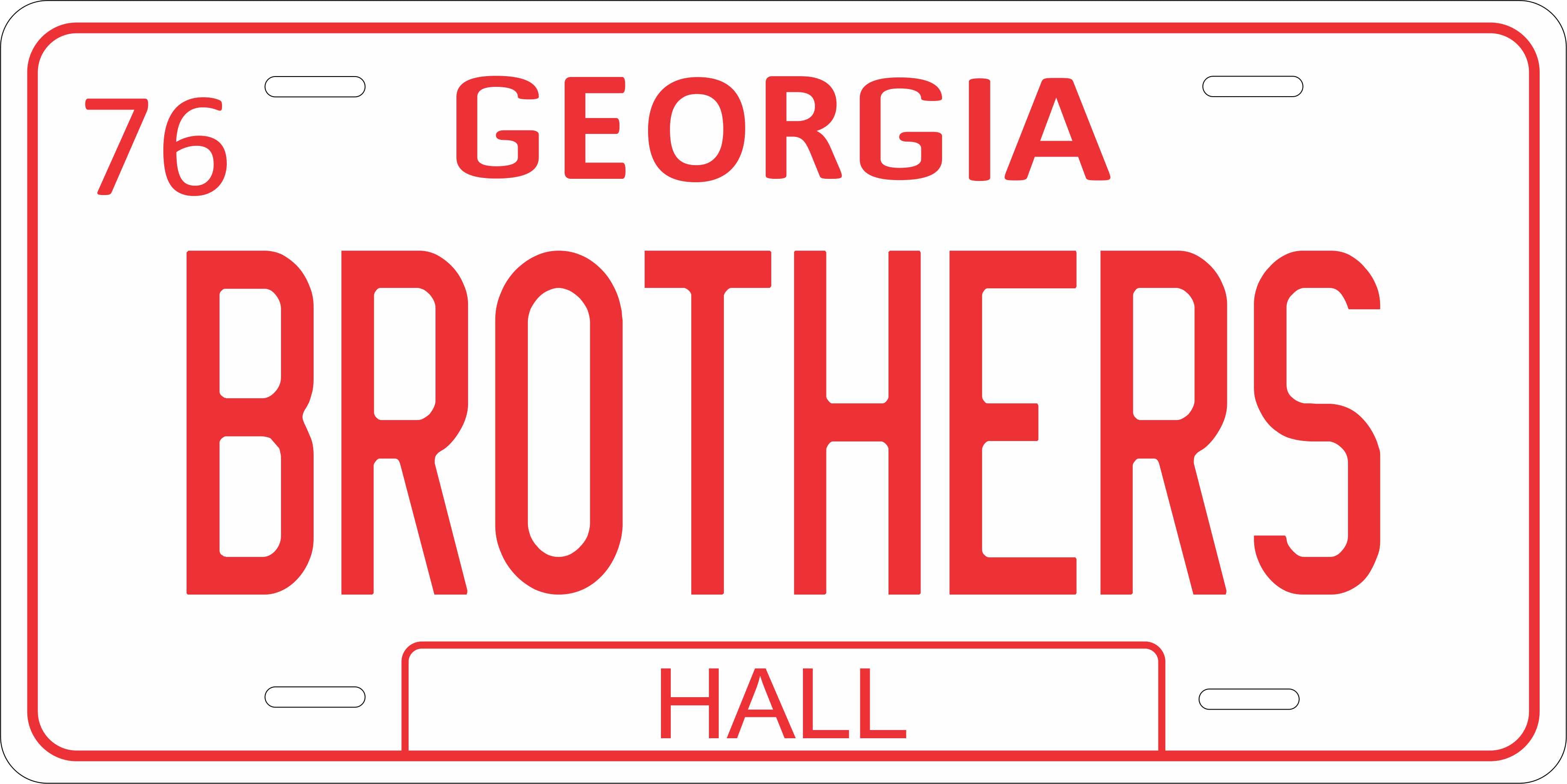 Georgia USA 1976 License Plate Personalized Novelty Fun Car Bike Motorcycle