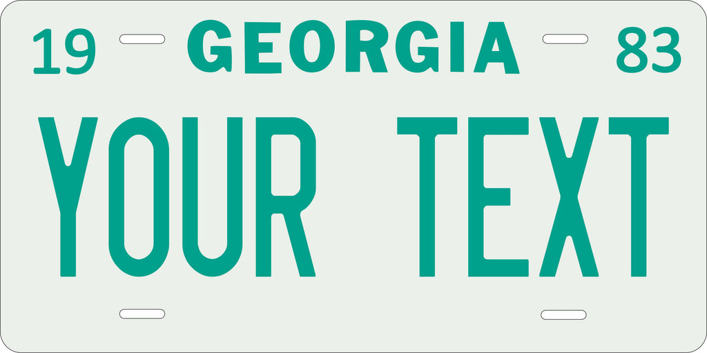 Georgia USA 1983 License Plate Personalized Novelty Fun Car Bike Motorcycle