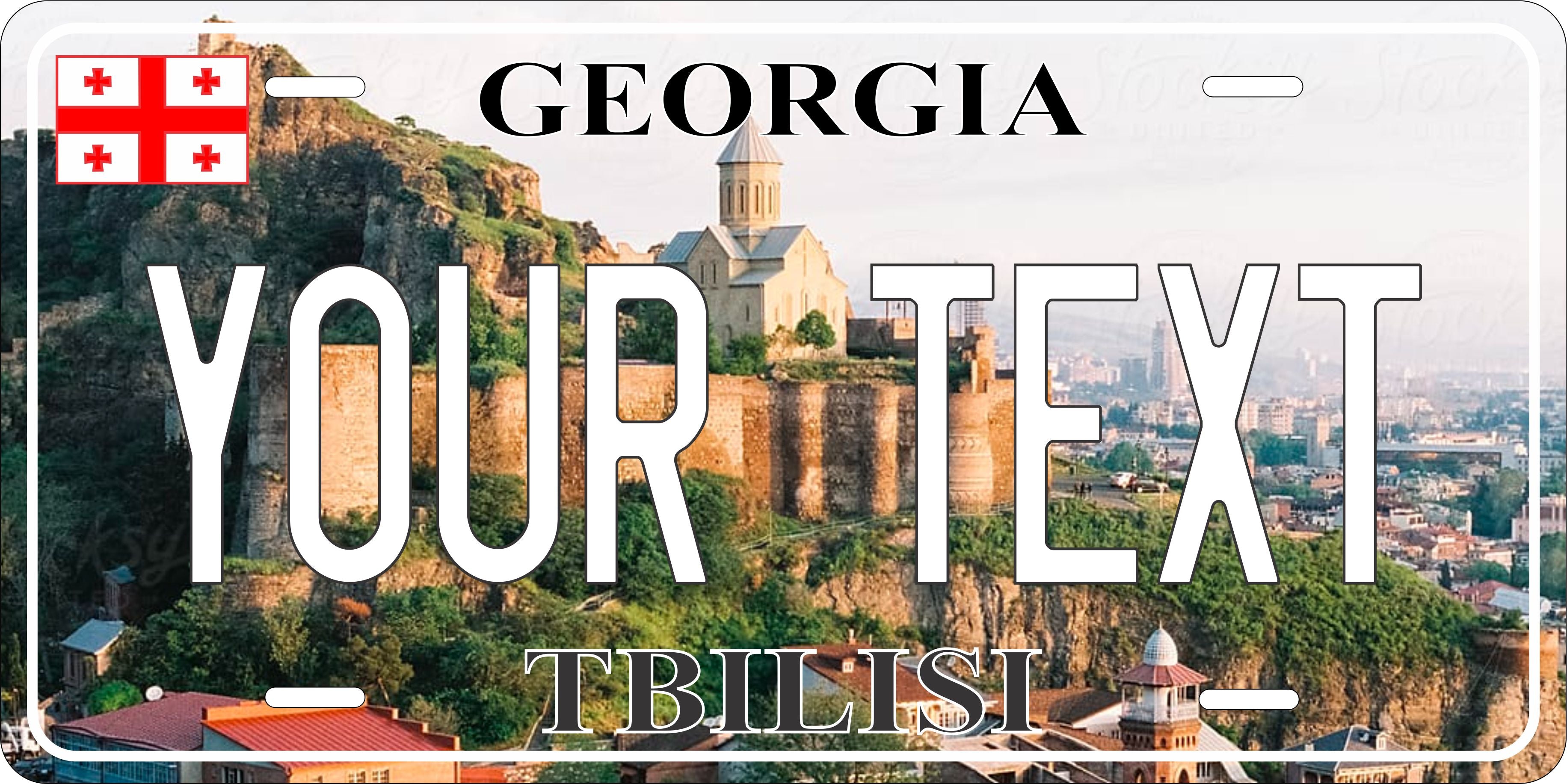 Tbilisi Georgia Country City License Plate personalized Novelty Fun Car Bike Motorcycle