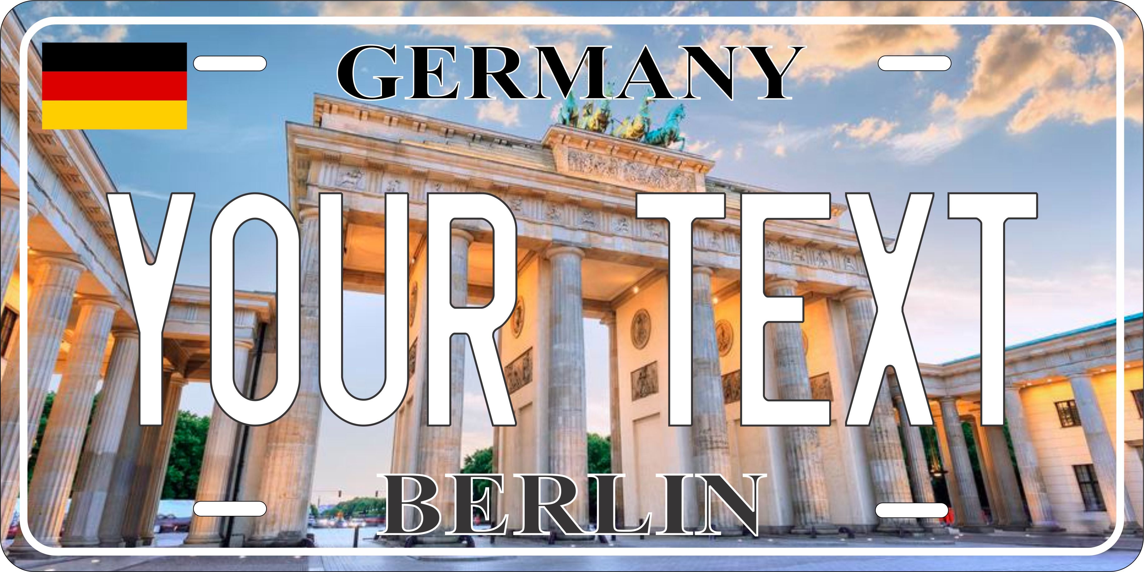Berlin Germany City License Plate personalized Novelty Fun Car Bike Motorcycle