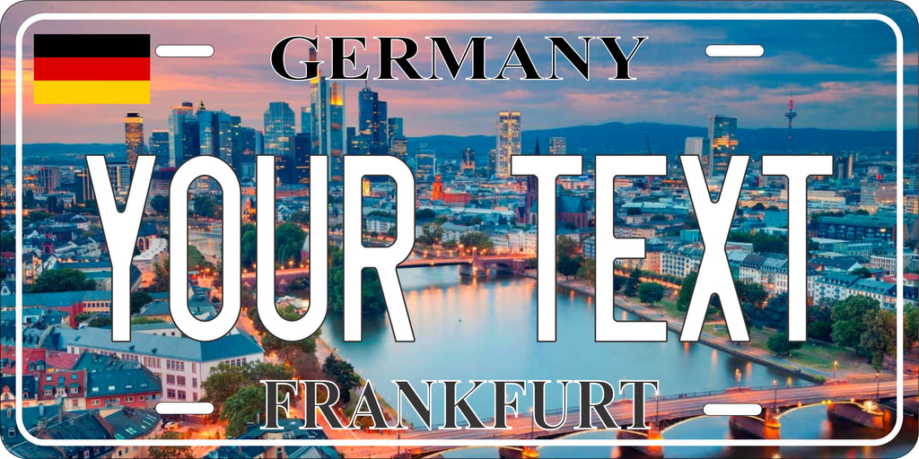 Frankfurt Germany City License Plate personalized Novelty Fun Car Bike Motorcycle