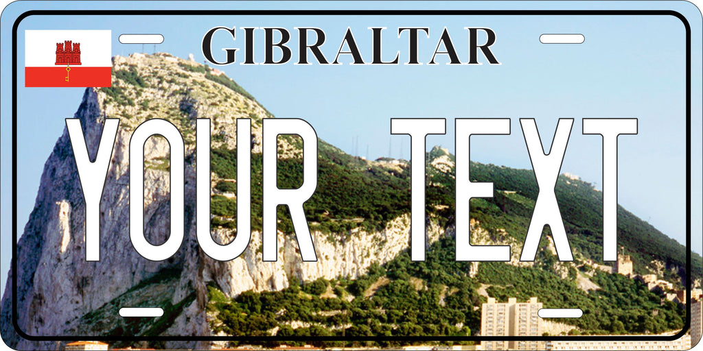 GIBRALTAR City License Plate personalized Novelty Fun Car Bike Motorcycle