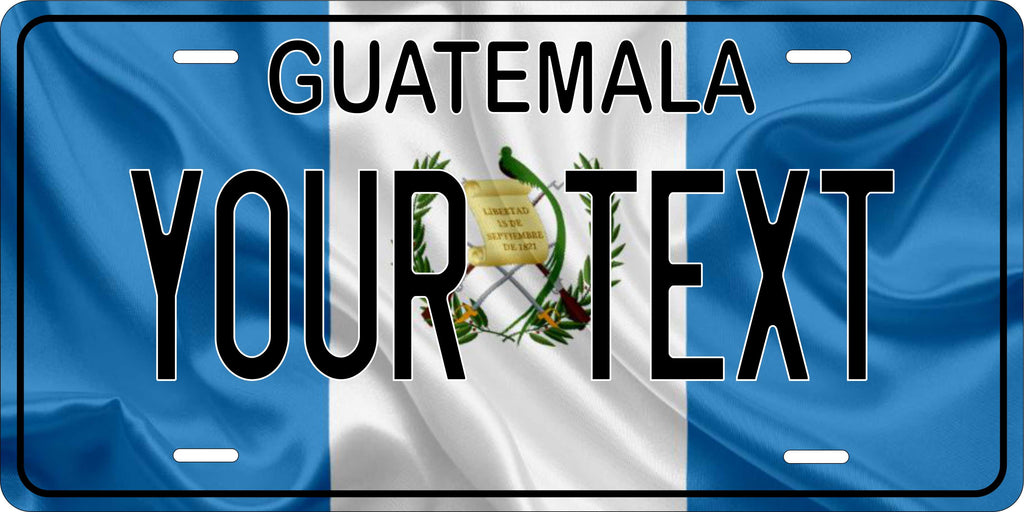 Guatemala Flag Wave CSA License Plate Custom Novelty Car Bike Motorcycle
