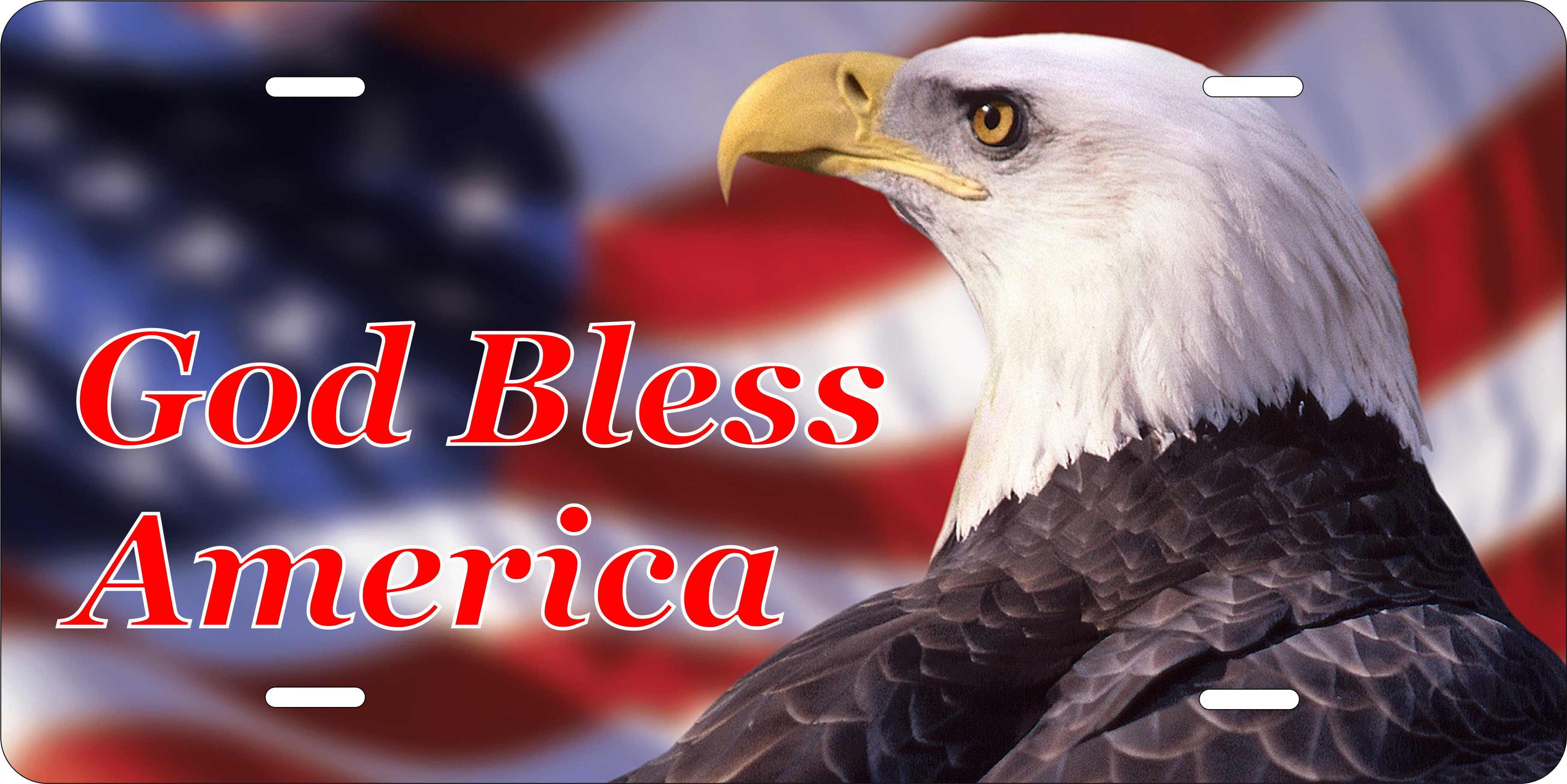 God Bless America Christian License Plate personalized Novelty Fun Car Bike Motorcycle