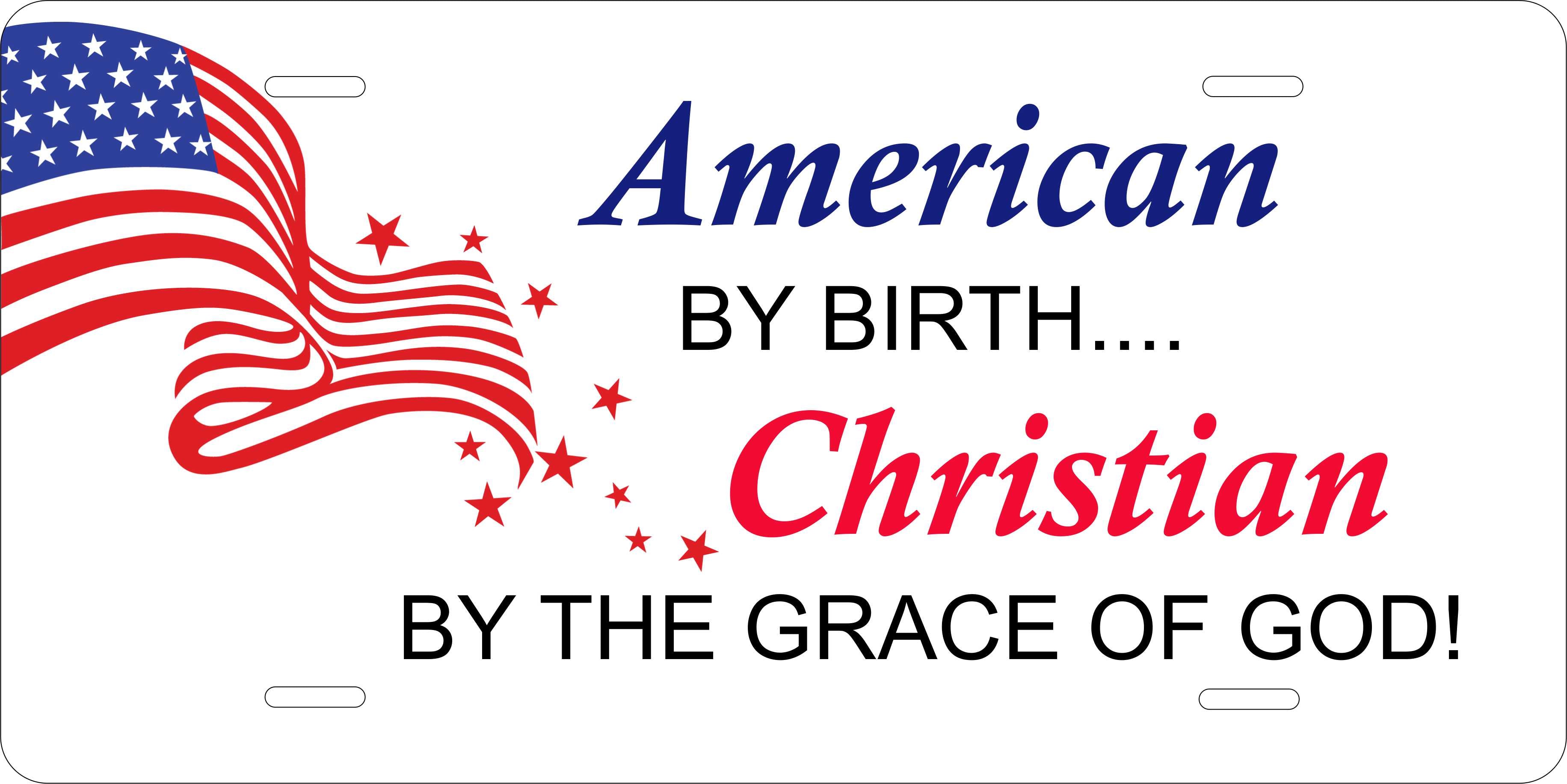 Grace of God Christian License Plate personalized Novelty Fun Car Bike Motorcycle