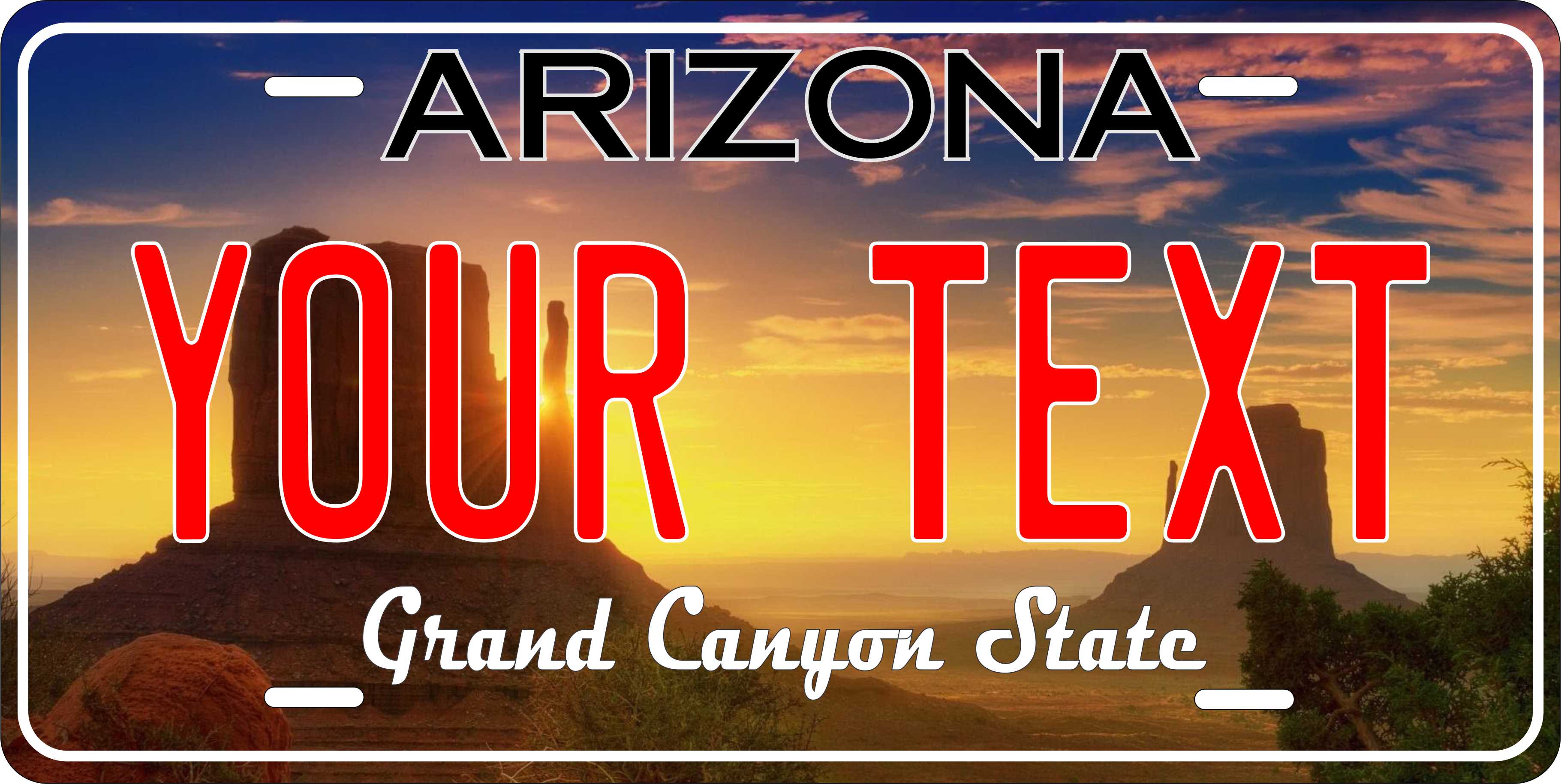 Grand Canyon Arizona City License Plate personalized Novelty Fun Car Bike Motorcycle