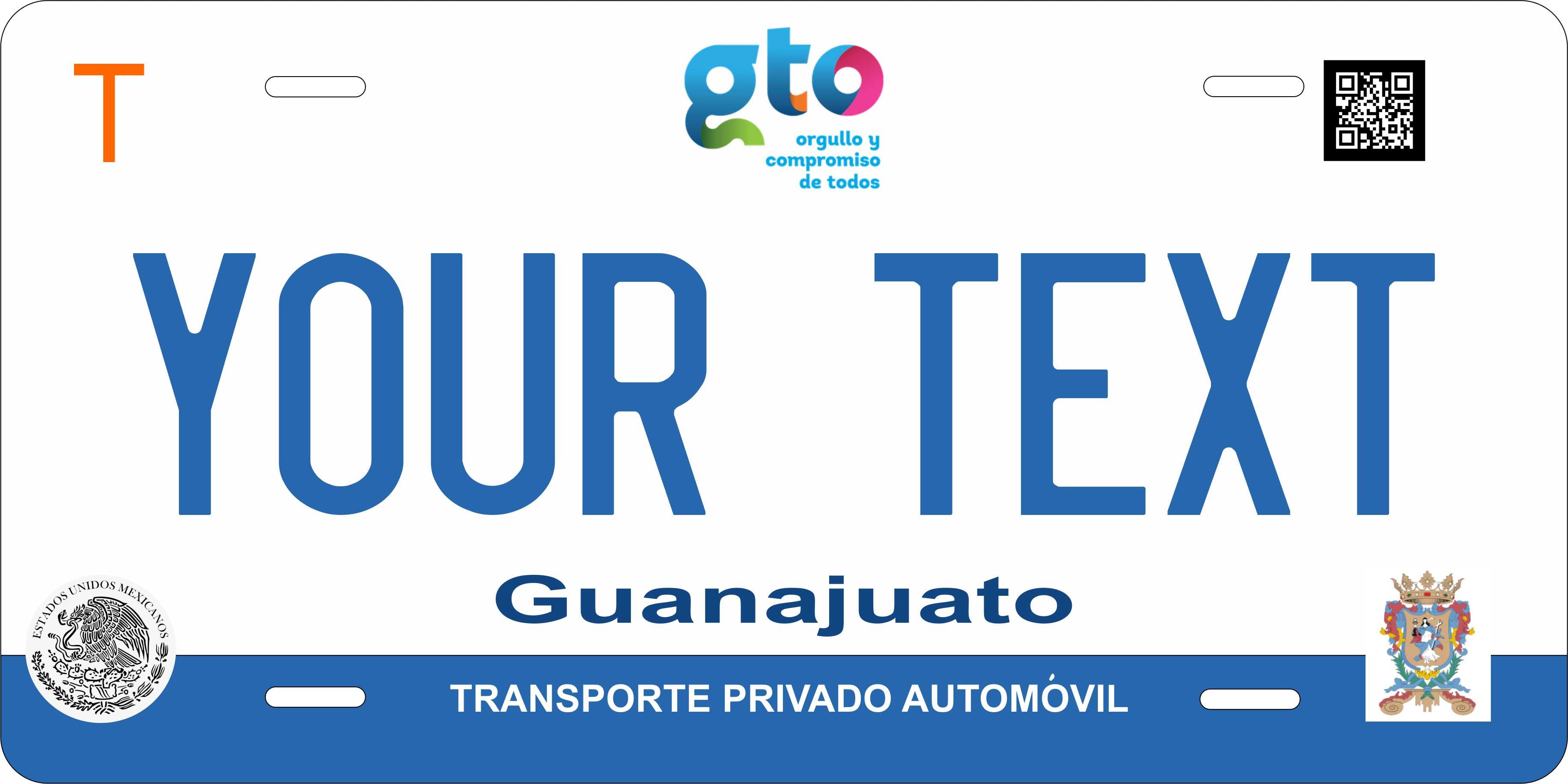 Guanajuato 2017 ver1 Mexico CA License Plate Personalized Novelty Fun Car Bike Motorcycle