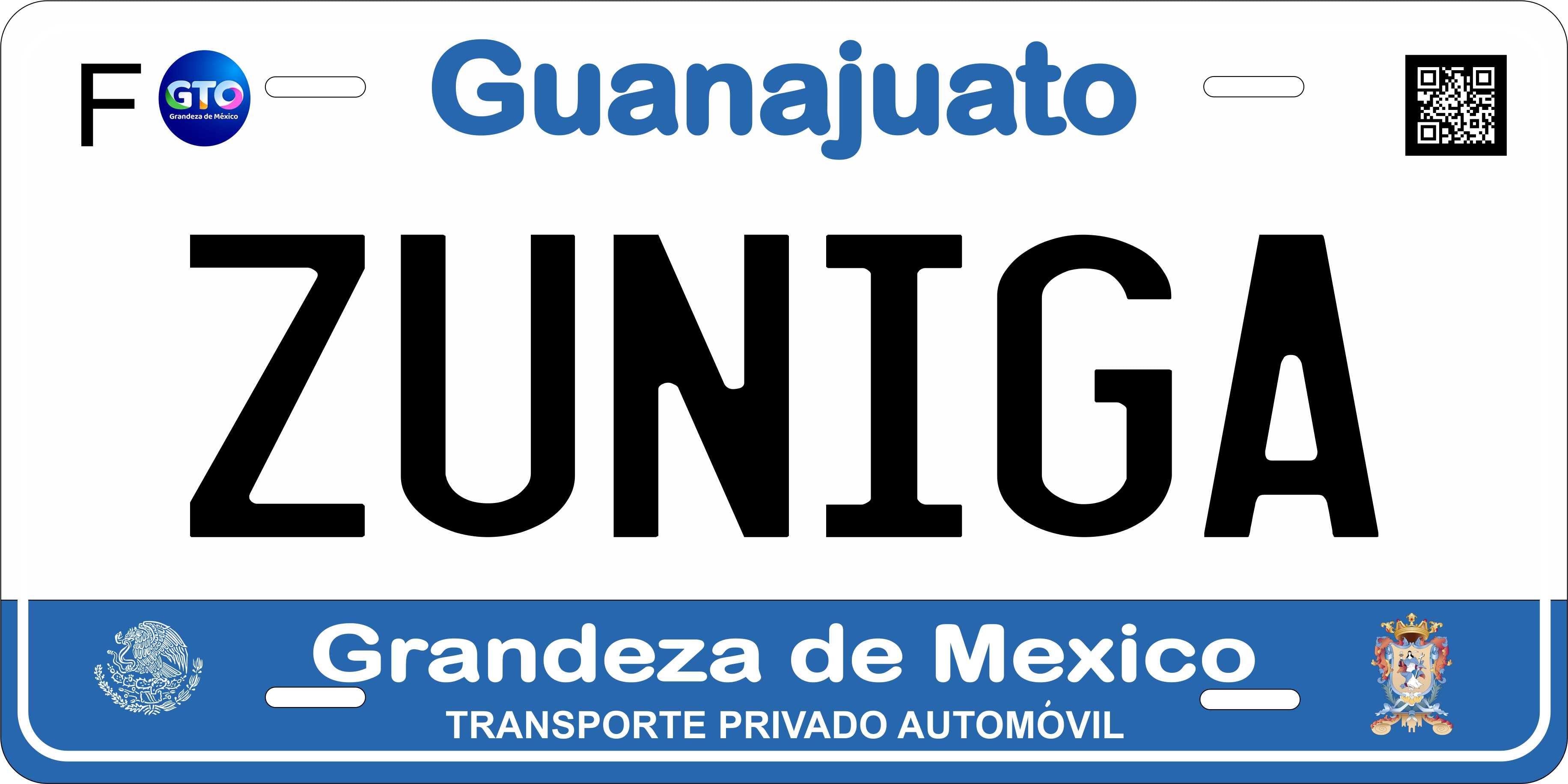 Guanajuato 2017 ver2 Mexico CA License Plate Personalized Novelty Fun Car Bike Motorcycle