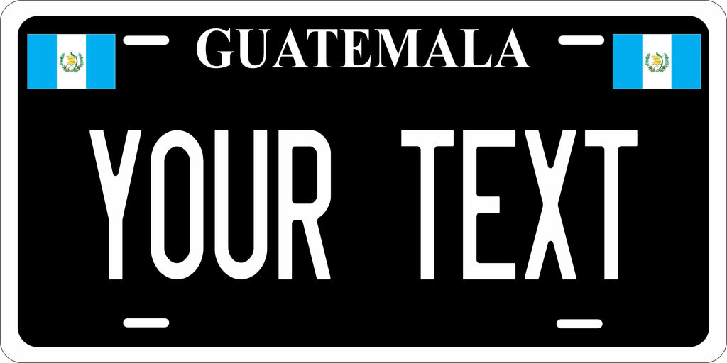 Guatemala Black CSA License Plate Custom Novelty Car Bike Motorcycle