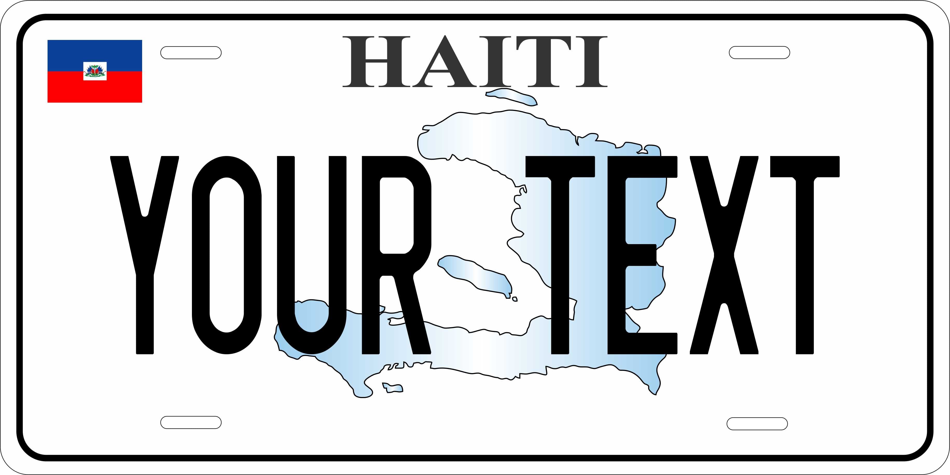 Haiti Map CARI License Plate Custom Novelty Car Bike Motorcycle