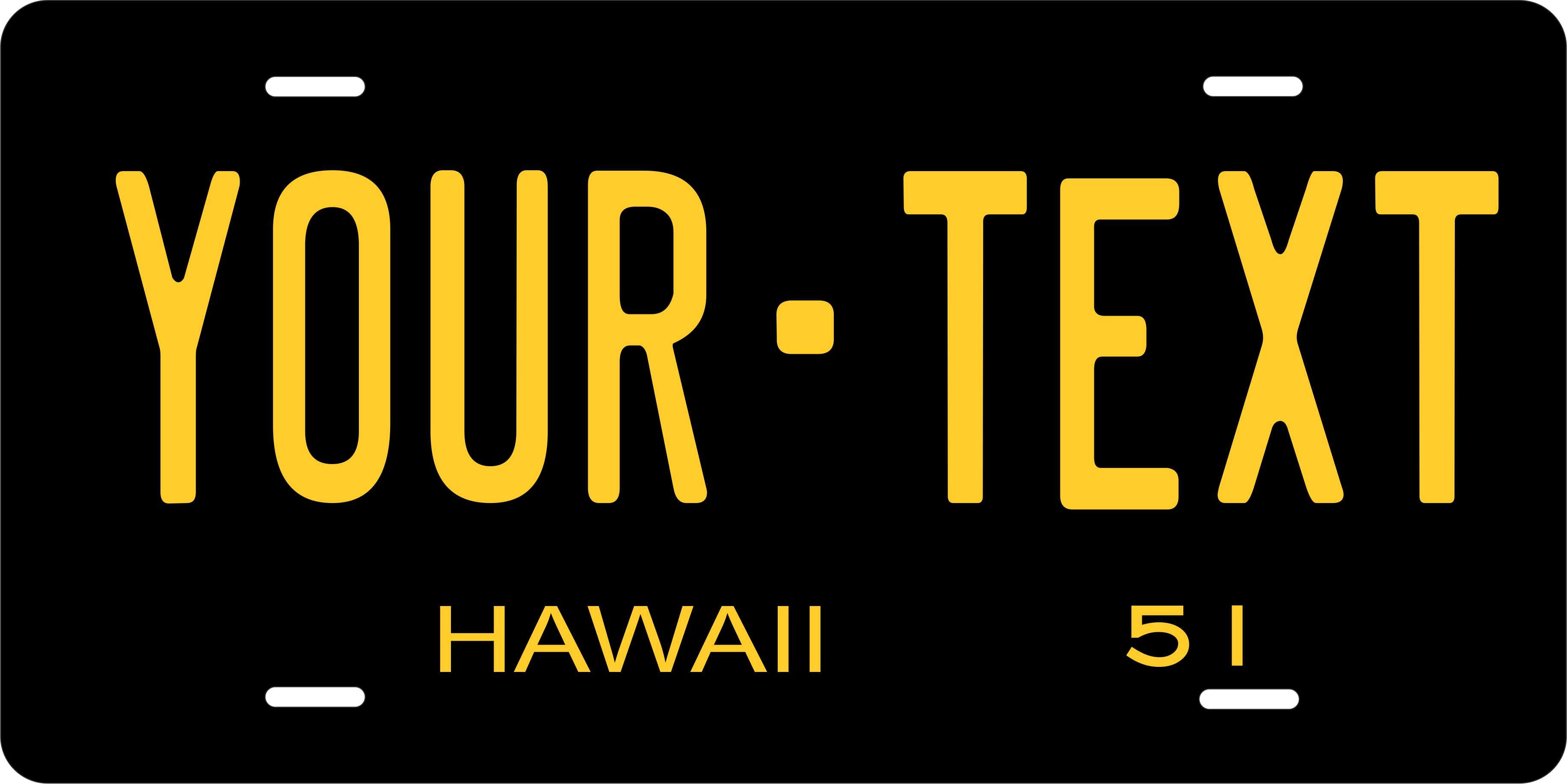 Hawaii 1951 License Plate personalized Novelty Fun Car Bike Motorcycle