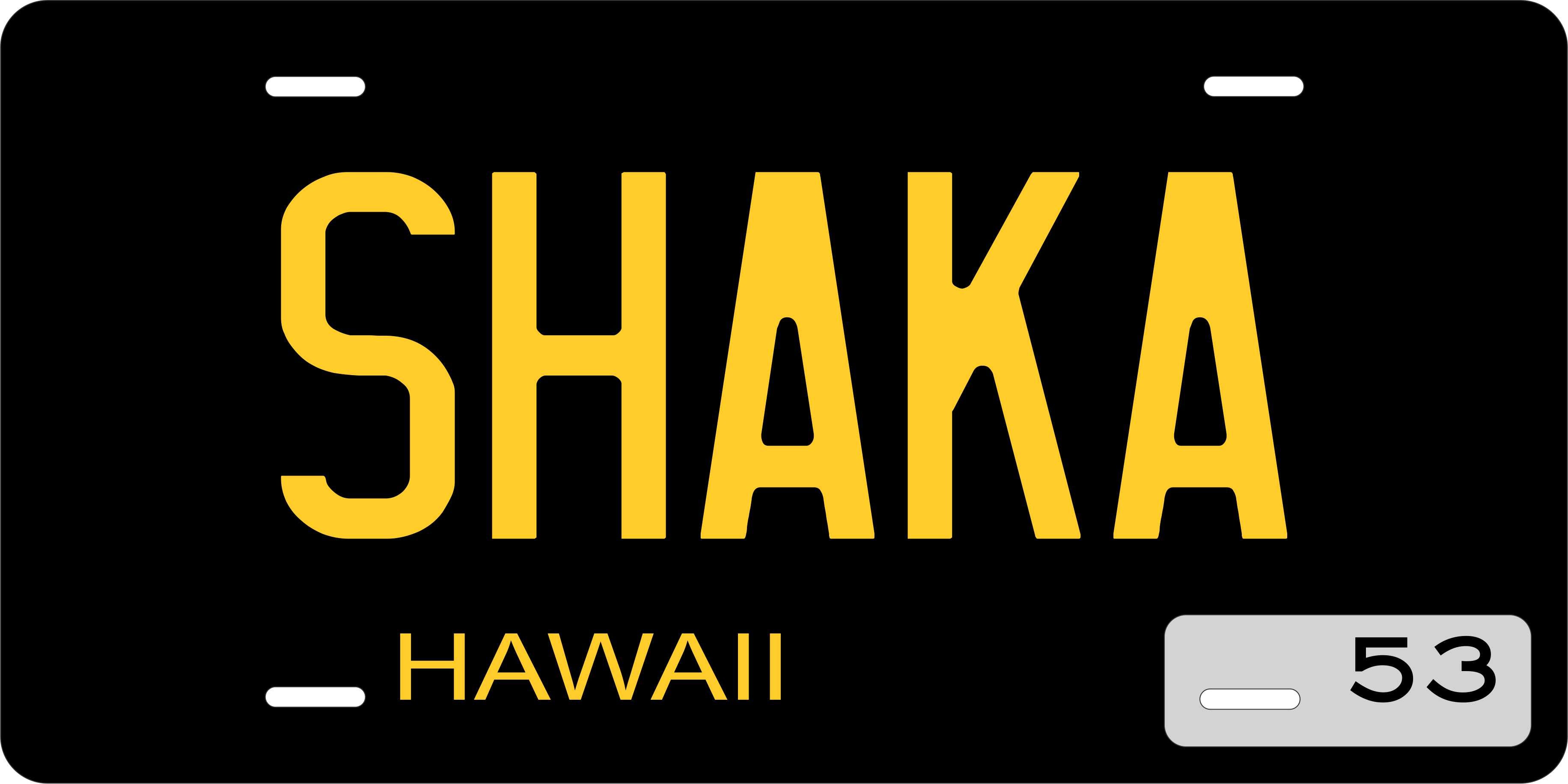 Hawaii 1953 License Plate personalized Novelty Fun Car Bike Motorcycle