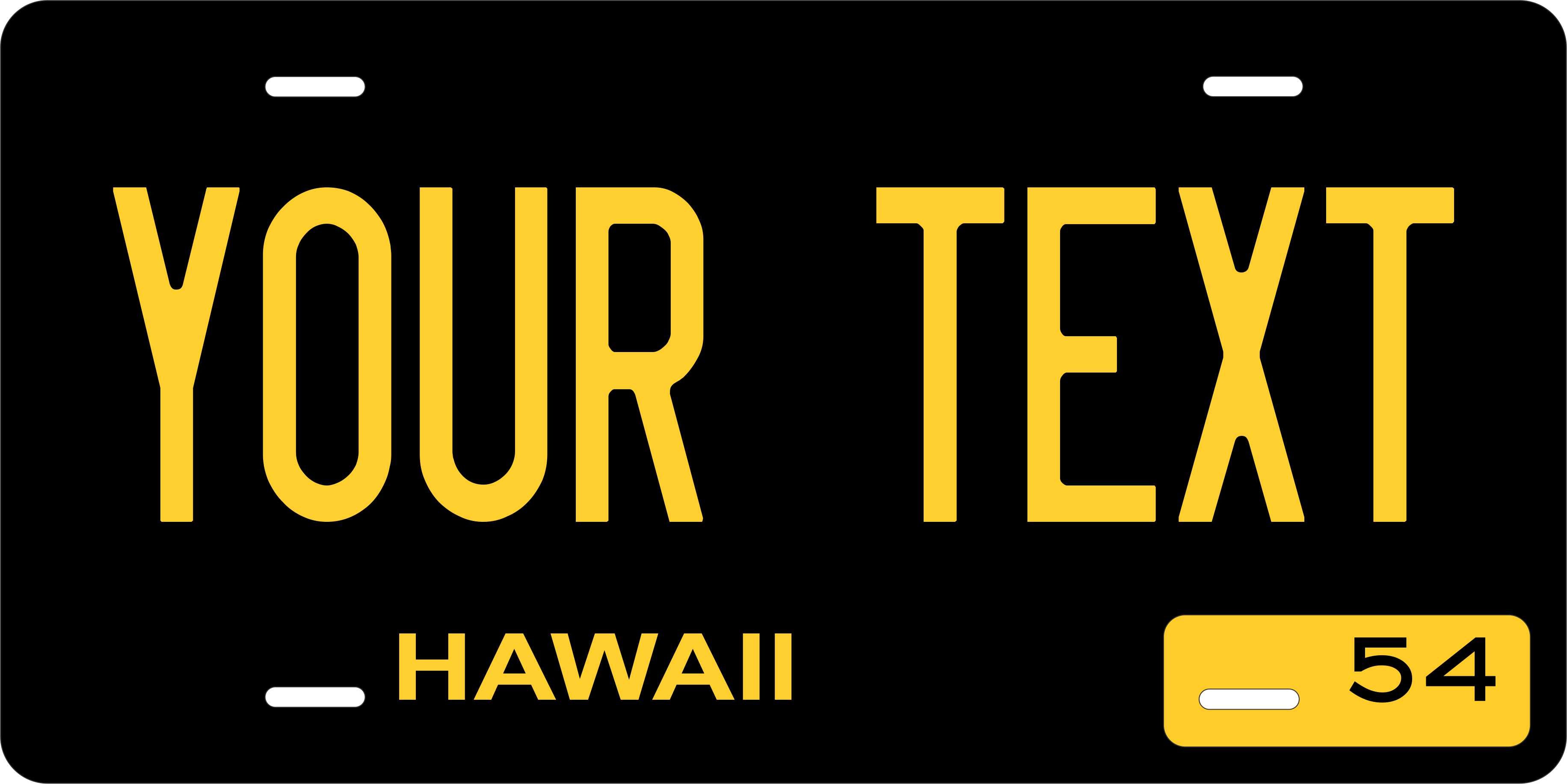 Hawaii 1954 License Plate personalized Novelty Fun Car Bike Motorcycle