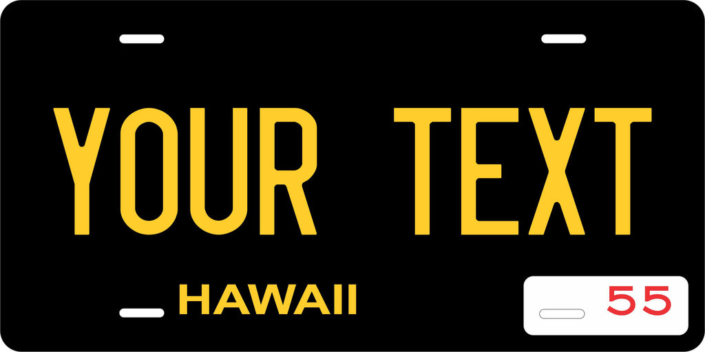 Hawaii 1955 License Plate personalized Novelty Fun Car Bike Motorcycle