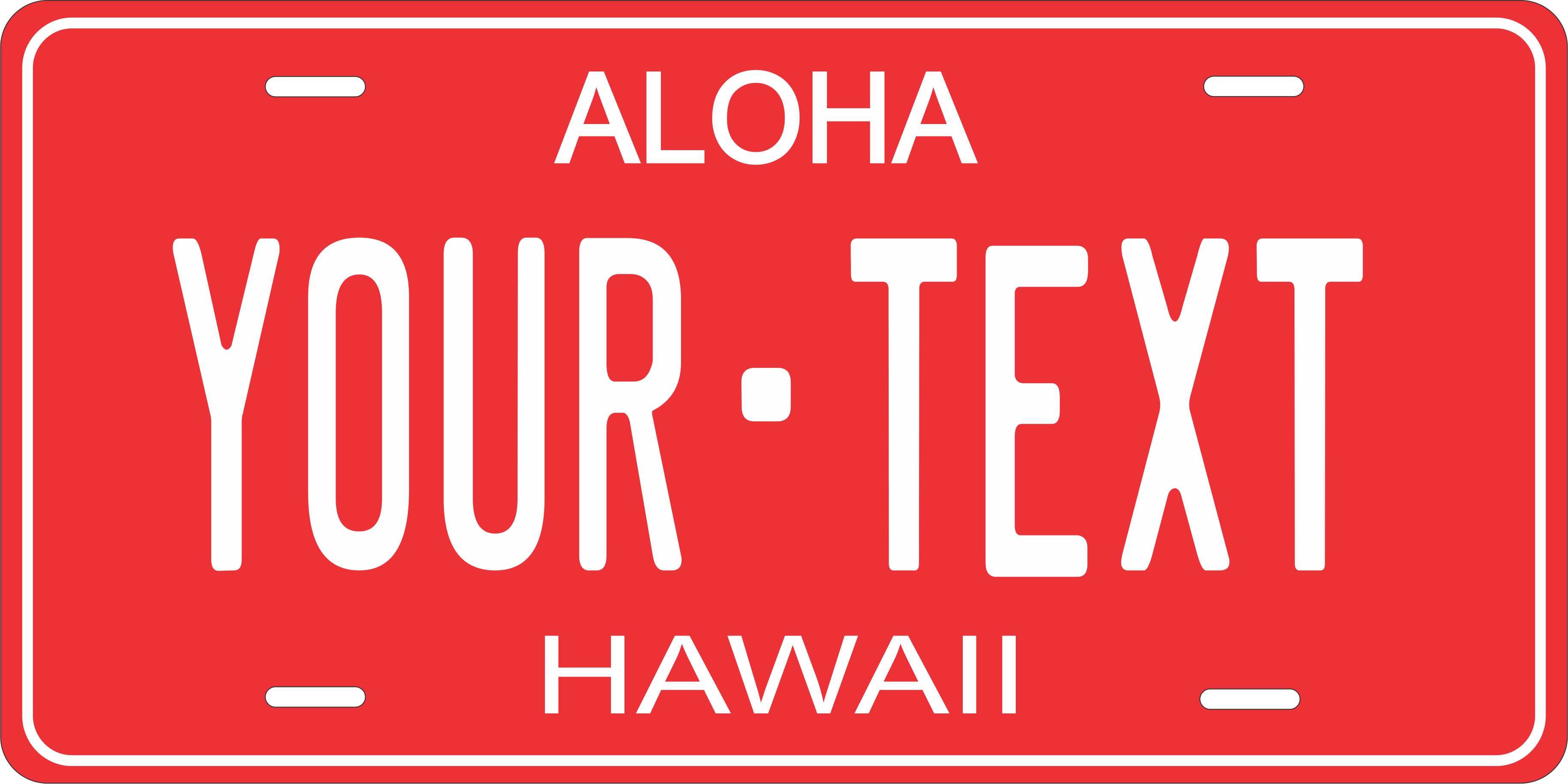 Hawaii 1959 License Plate personalized Novelty Fun Car Bike Motorcycle