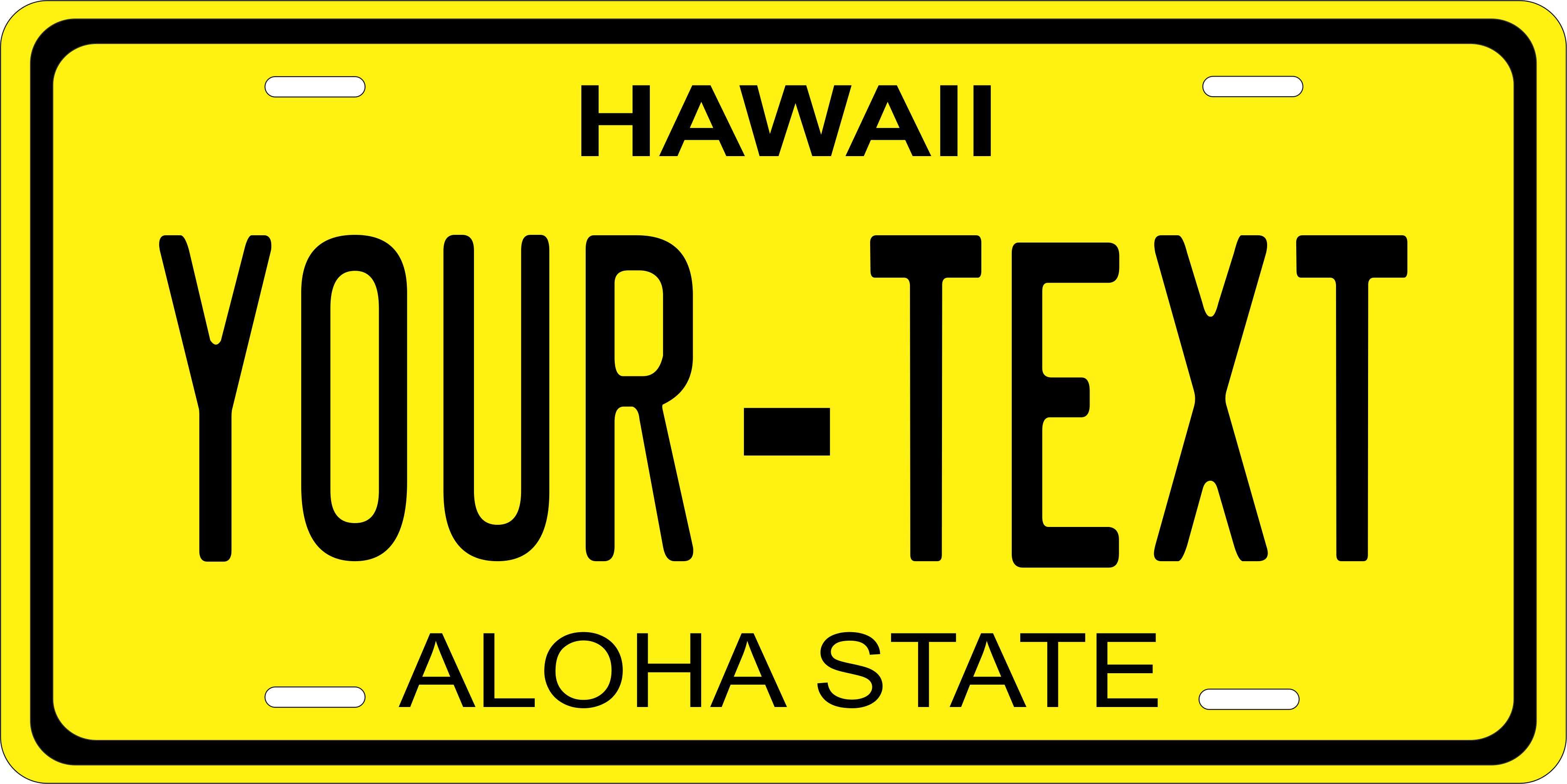 Hawaii 1969 License Plate personalized Novelty Fun Car Bike Motorcycle
