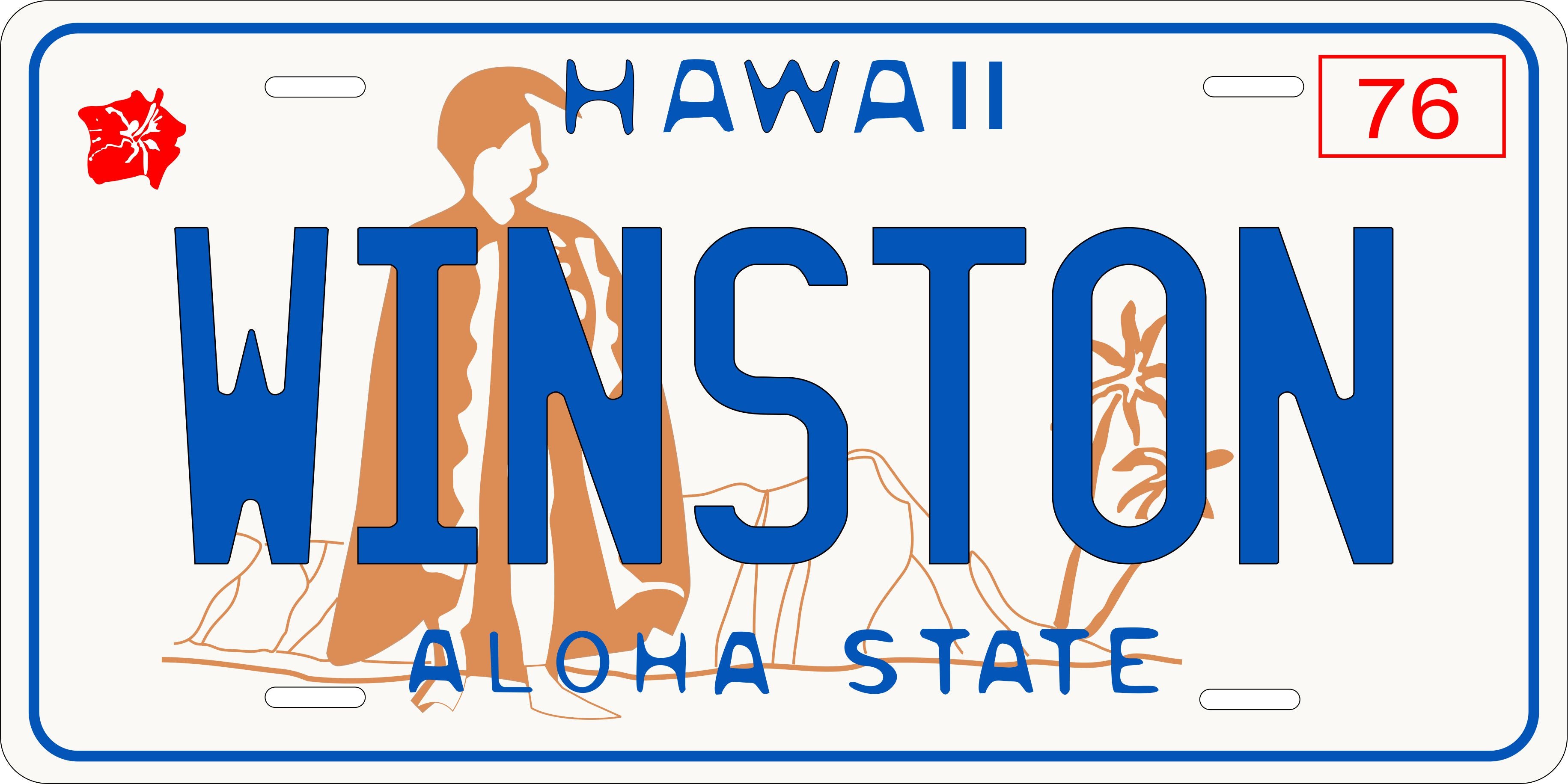 Hawaii 1976 Diamond Head License Plate Personalized Novelty Fun Car Bike Motorcycle