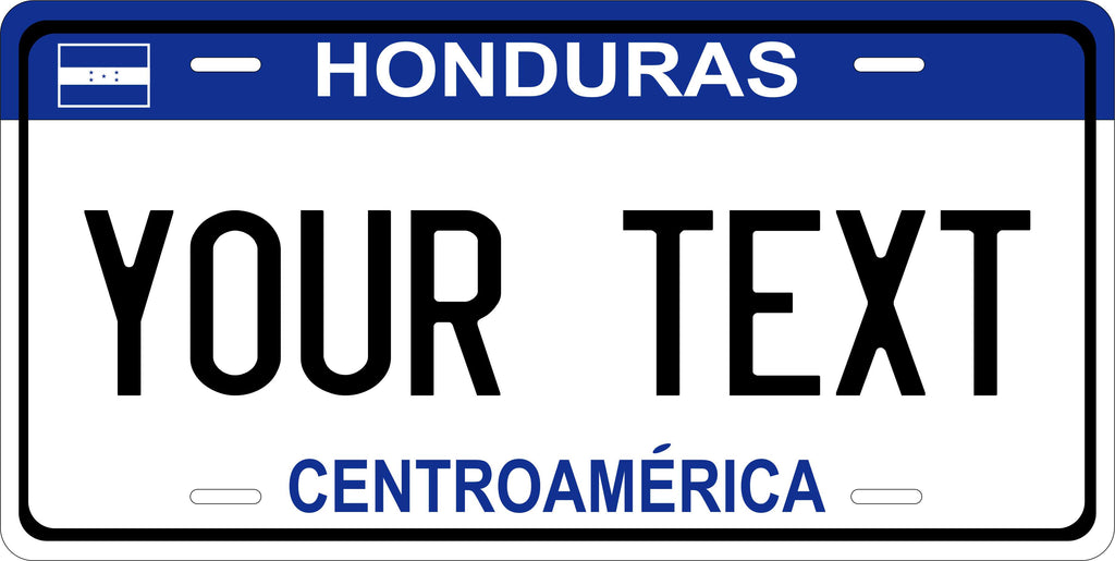 Honduras Blue CSA License Plate Custom Novelty Car Bike Motorcycle