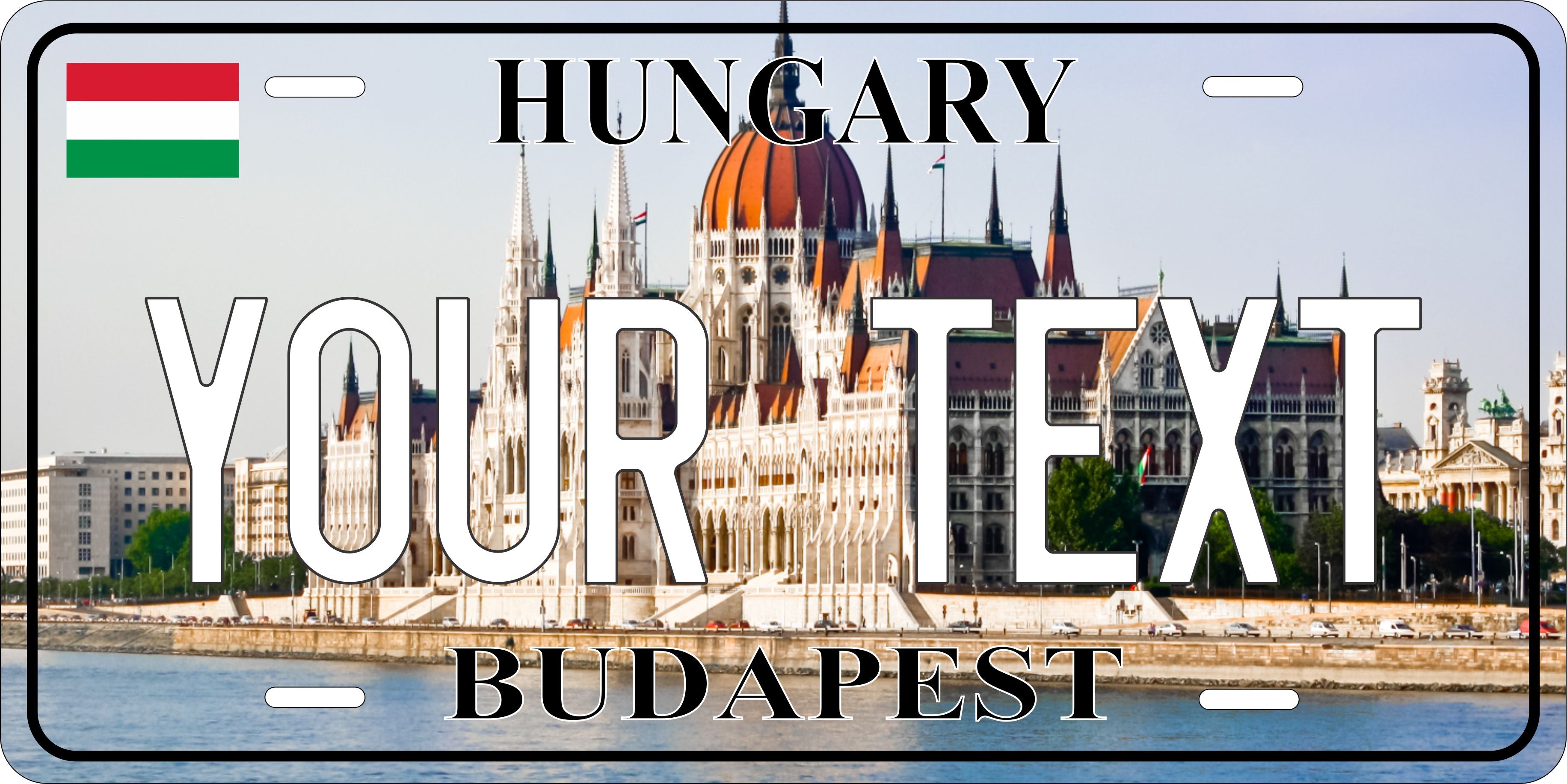 Budapest Hungary City License Plate personalized Novelty Fun Car Bike Motorcycle