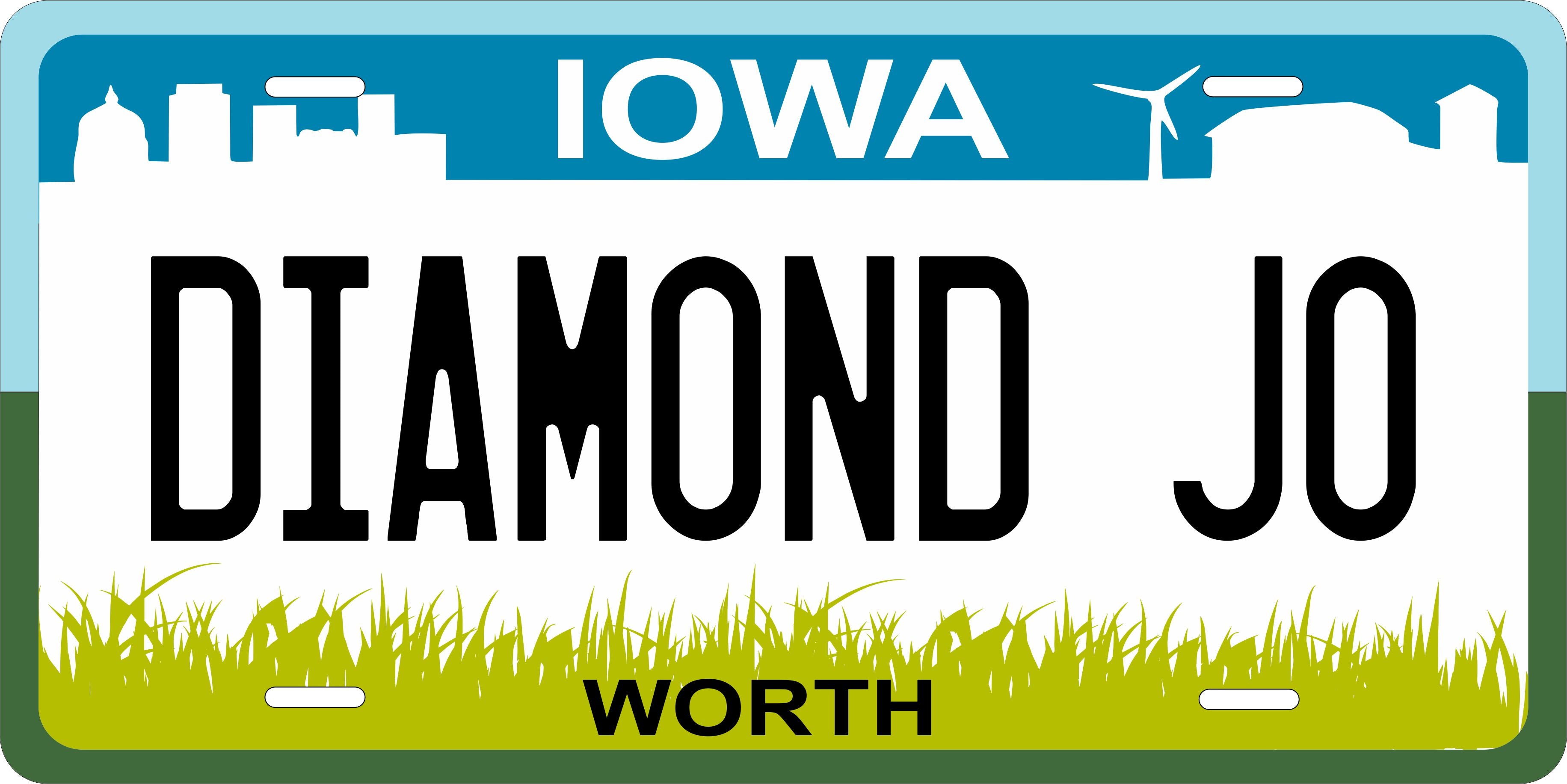 Iowa 2018 License Plate Yellow personalized Novelty Fun Car Bike Motorcycle