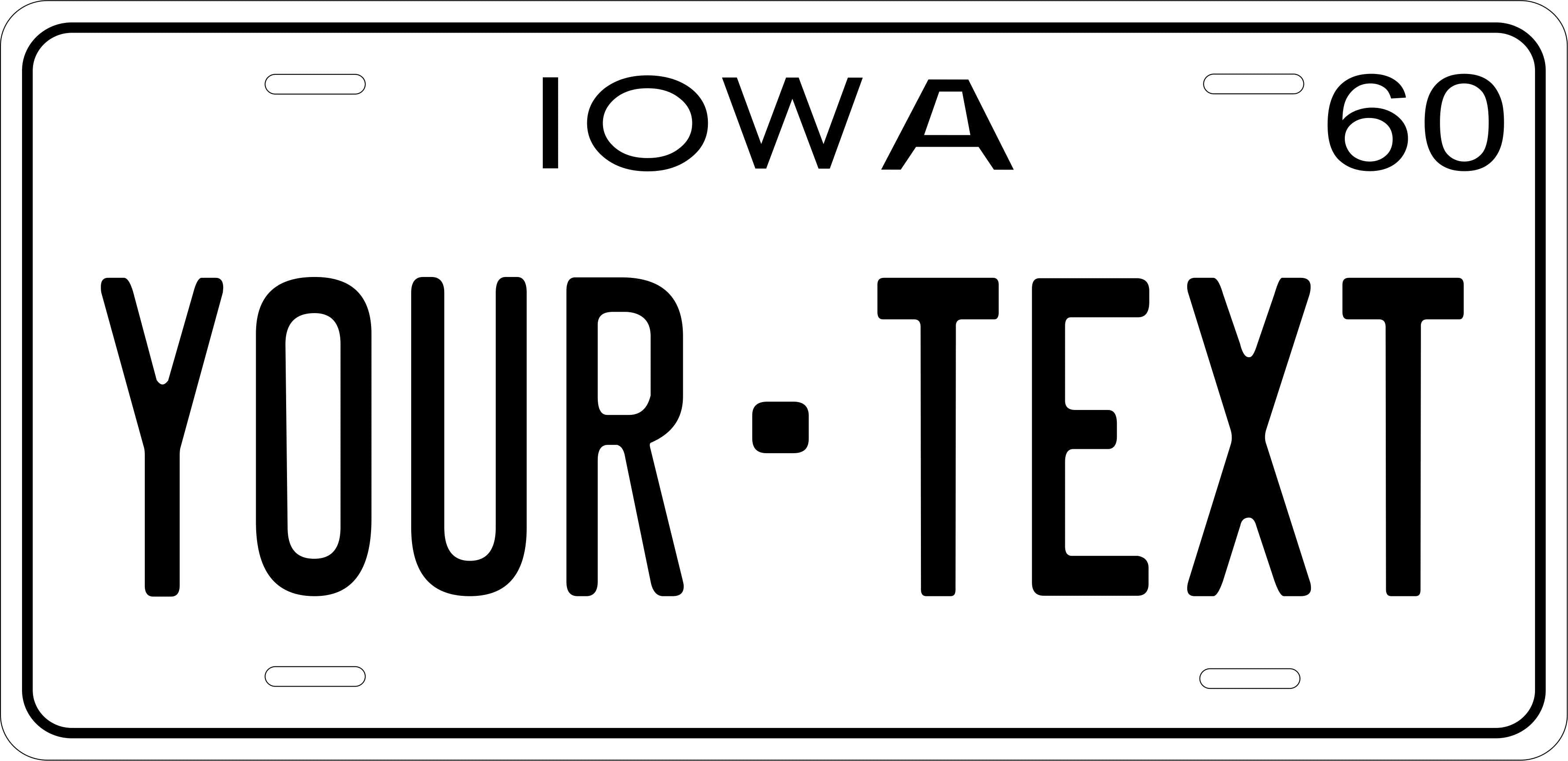Iowa 1960 License Plate Yellow personalized Novelty Fun Car Bike Motorcycle