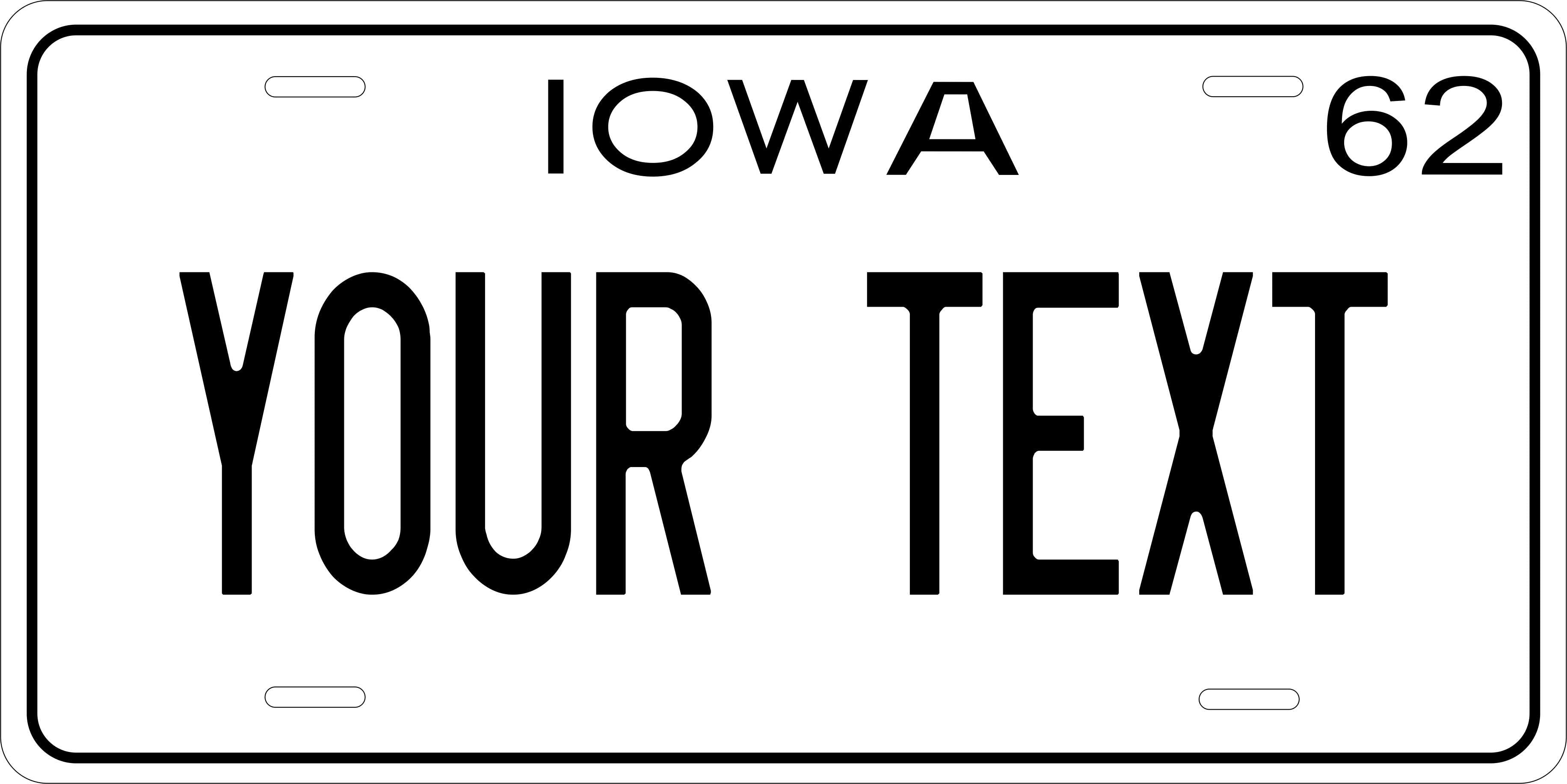 Iowa 1962 License Plate Yellow personalized Novelty Fun Car Bike Motorcycle