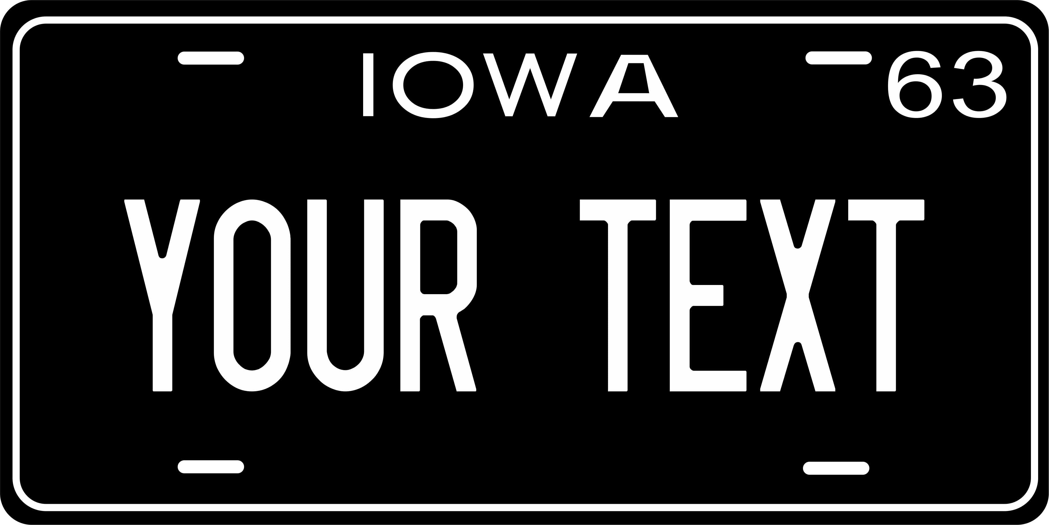 Iowa 1963 License Plate Yellow personalized Novelty Fun Car Bike Motorcycle