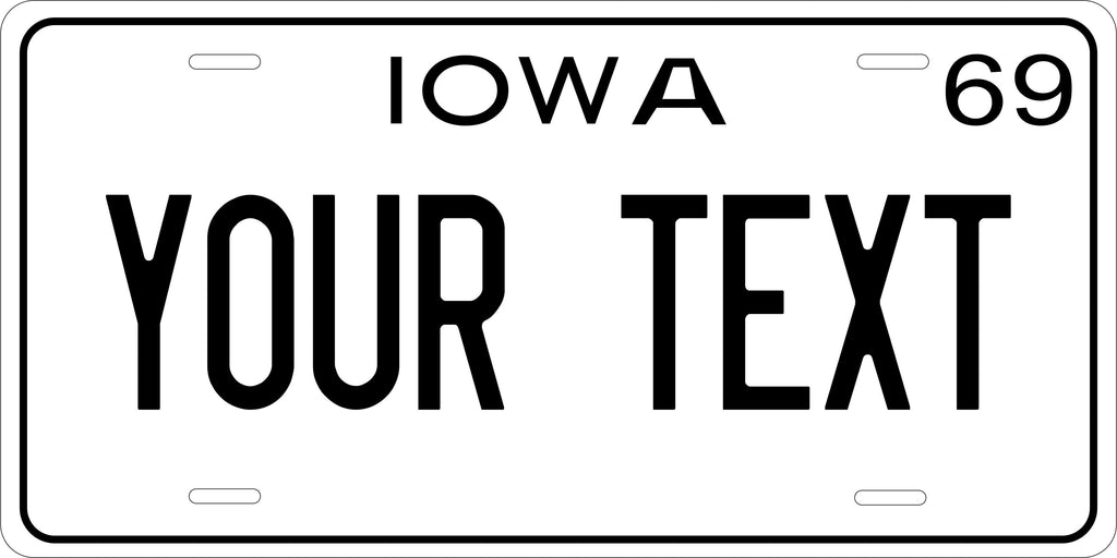 Iowa 1969 License Plate Yellow personalized Novelty Fun Car Bike Motorcycle