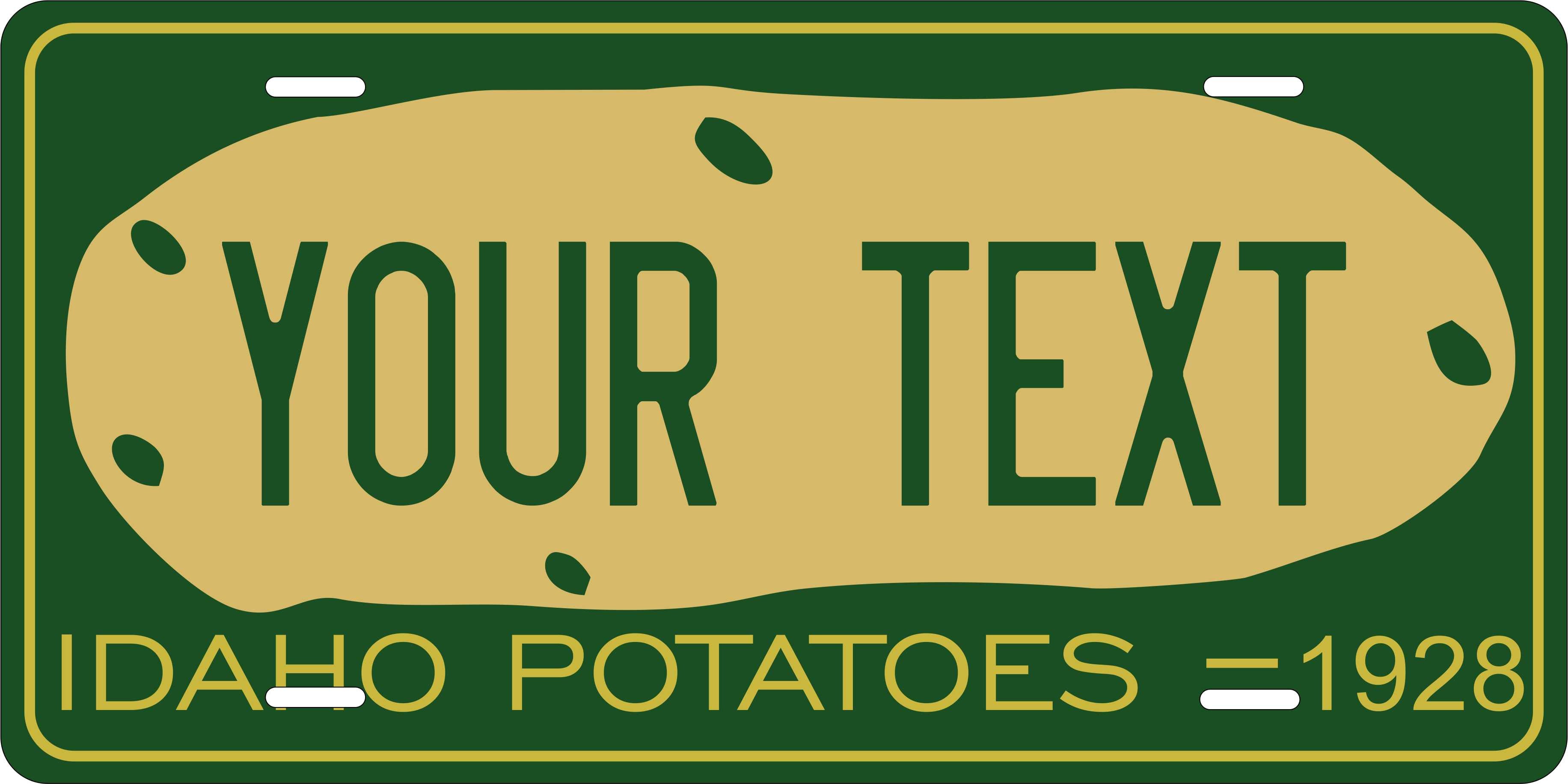 Idaho 1928 License Plate Personalized Novelty Fun Car Bike Motorcycle