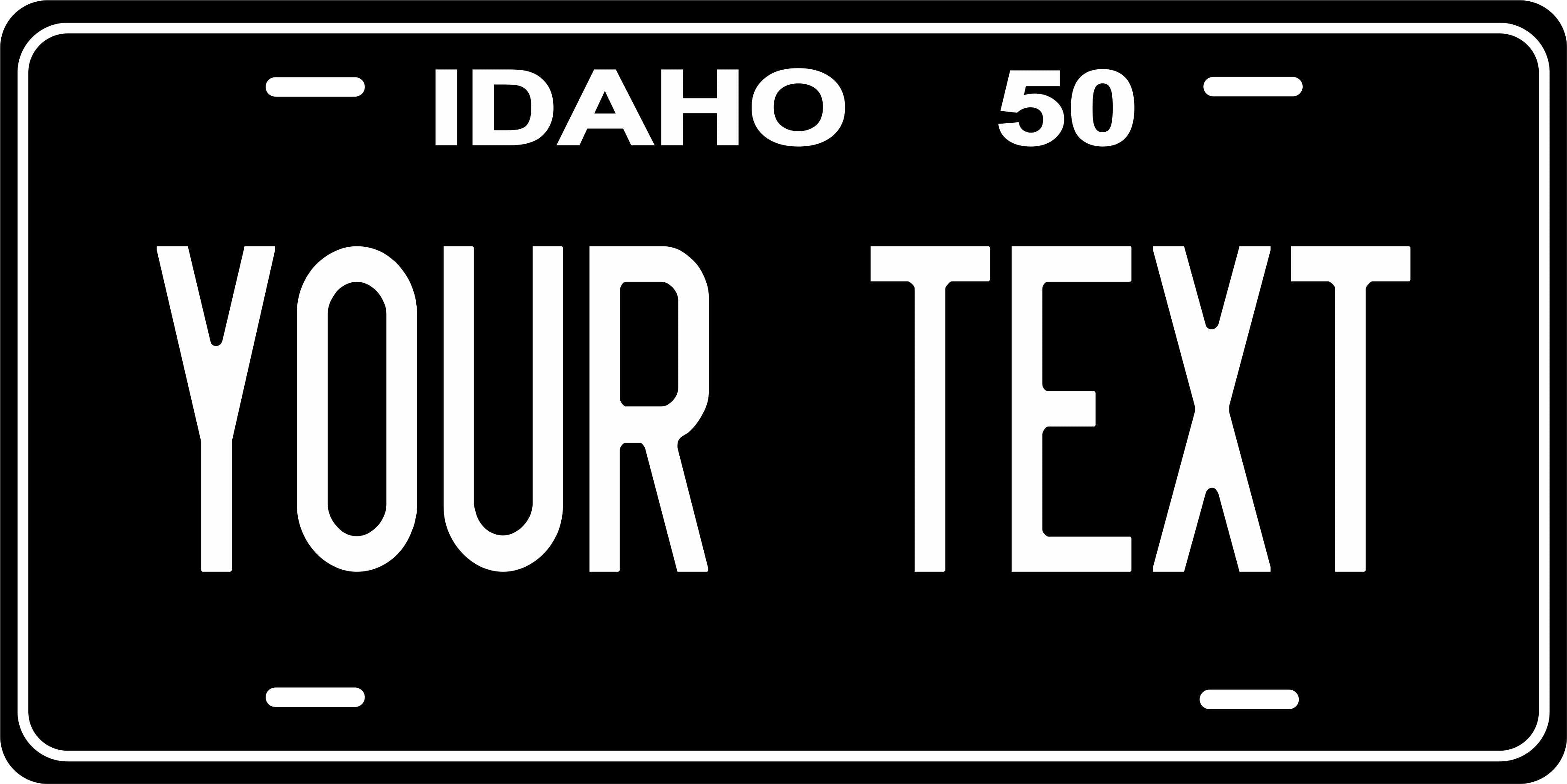 Idaho 1950 License Plate Personalized Novelty Fun Car Bike Motorcycle