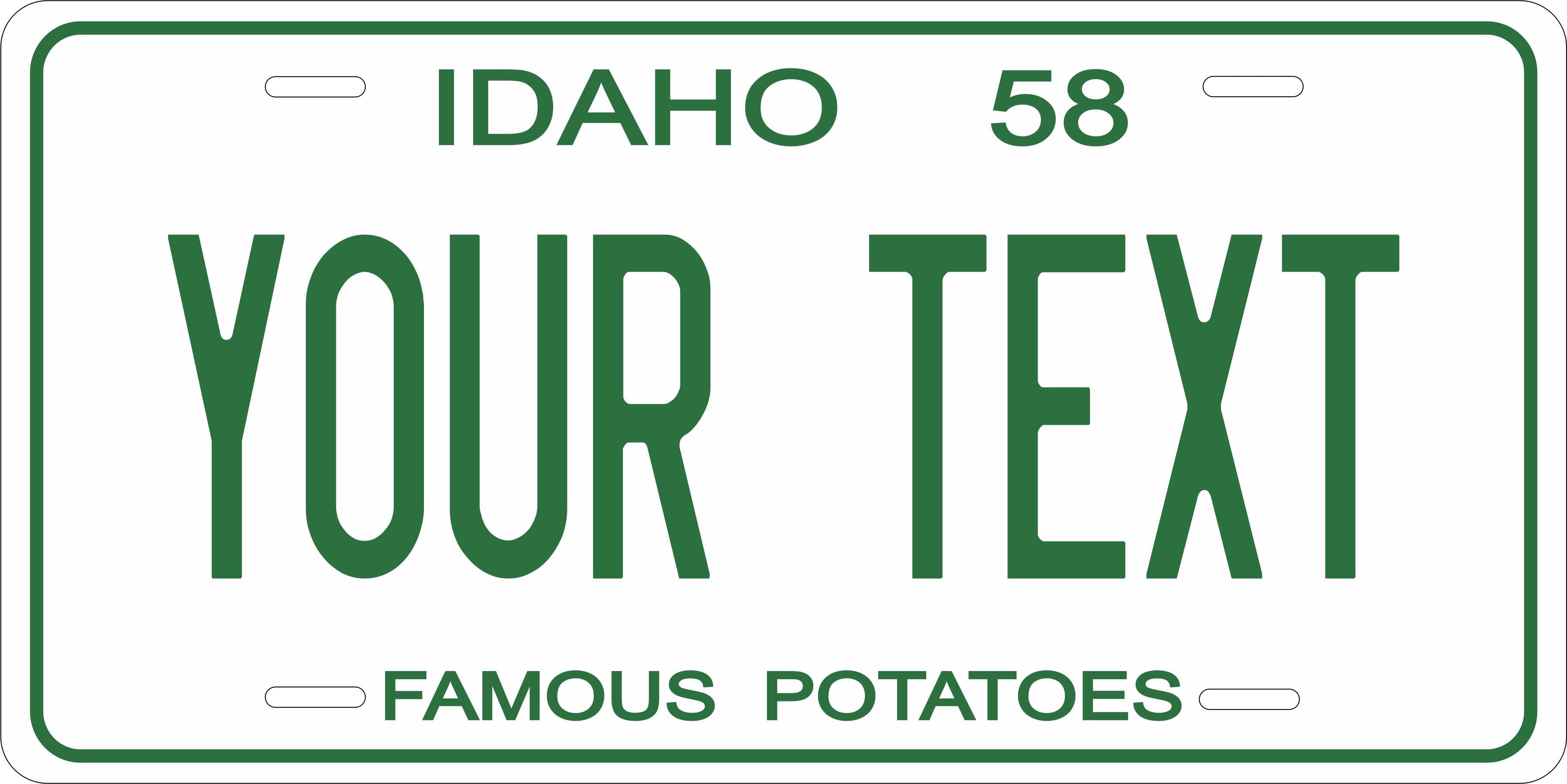 Idaho 1958 License Plate Personalized Novelty Fun Car Bike Motorcycle