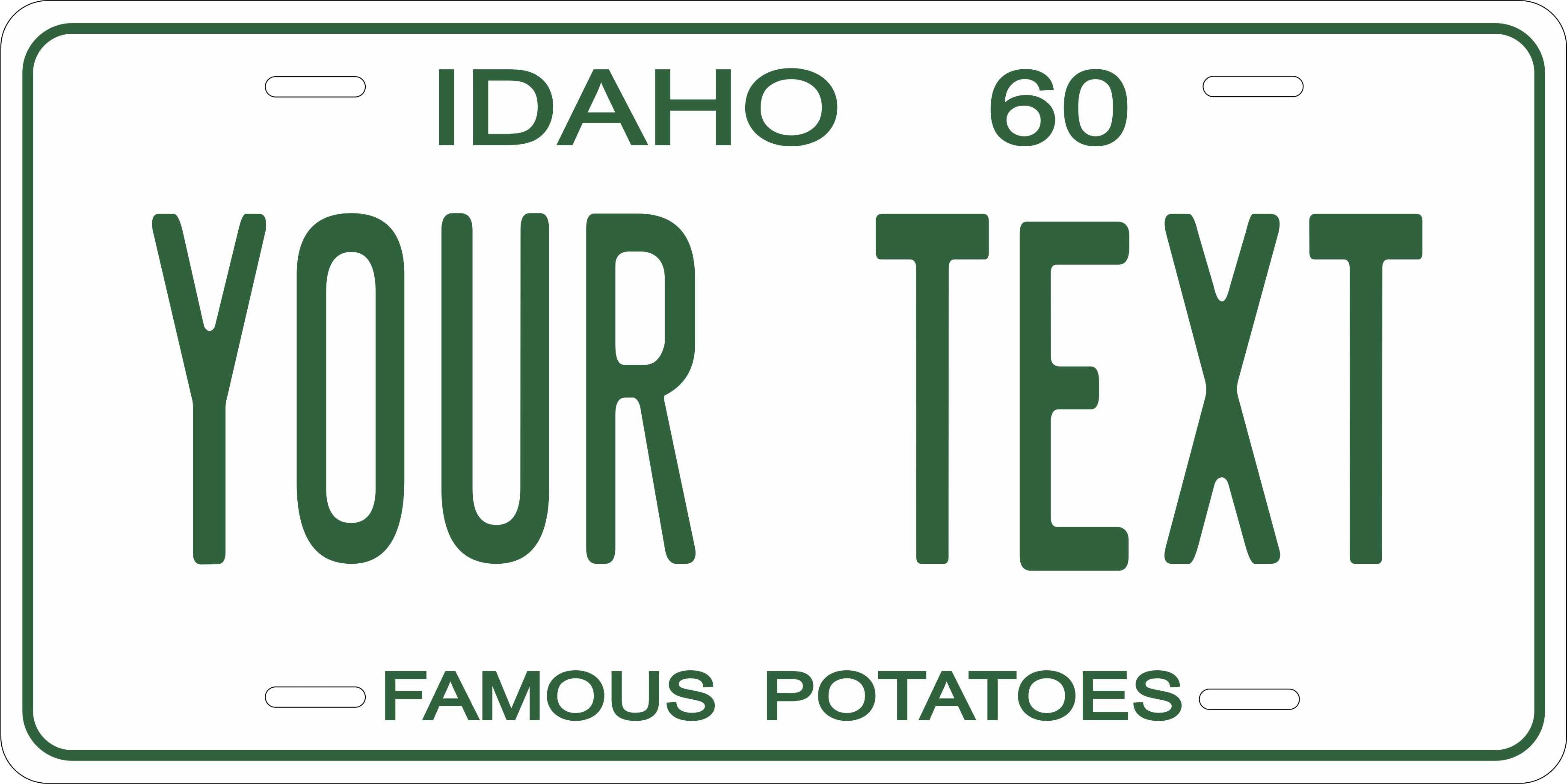 Idaho 1960 License Plate Personalized Novelty Fun Car Bike Motorcycle