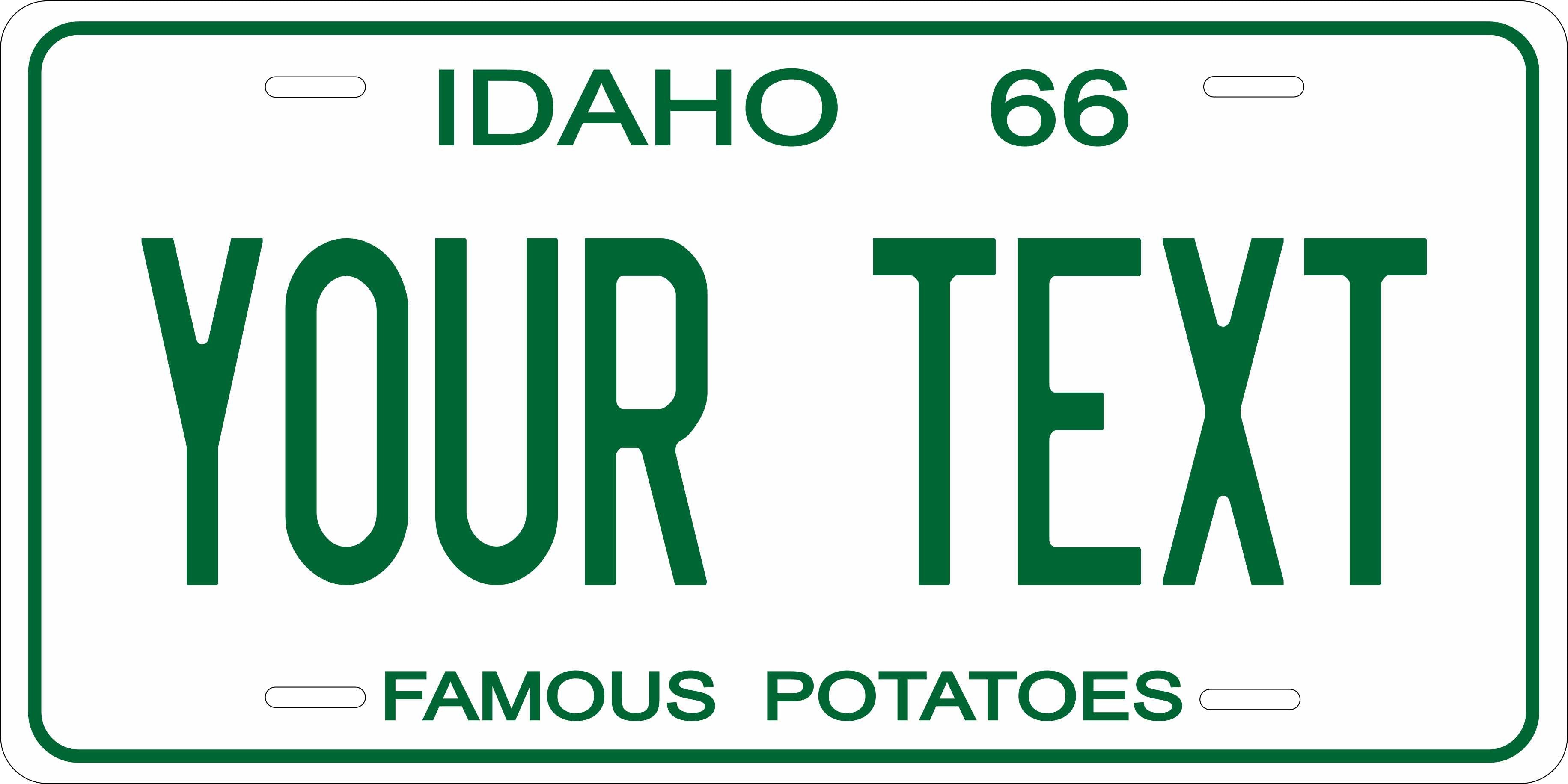 Idaho 1966 License Plate Personalized Novelty Fun Car Bike Motorcycle