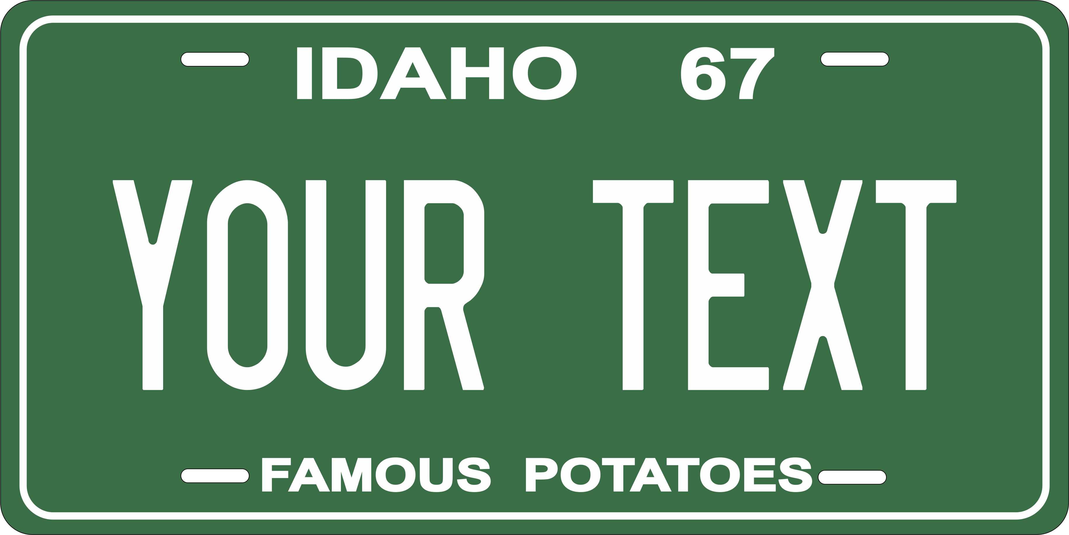 Idaho 1967 License Plate Personalized Novelty Fun Car Bike Motorcycle