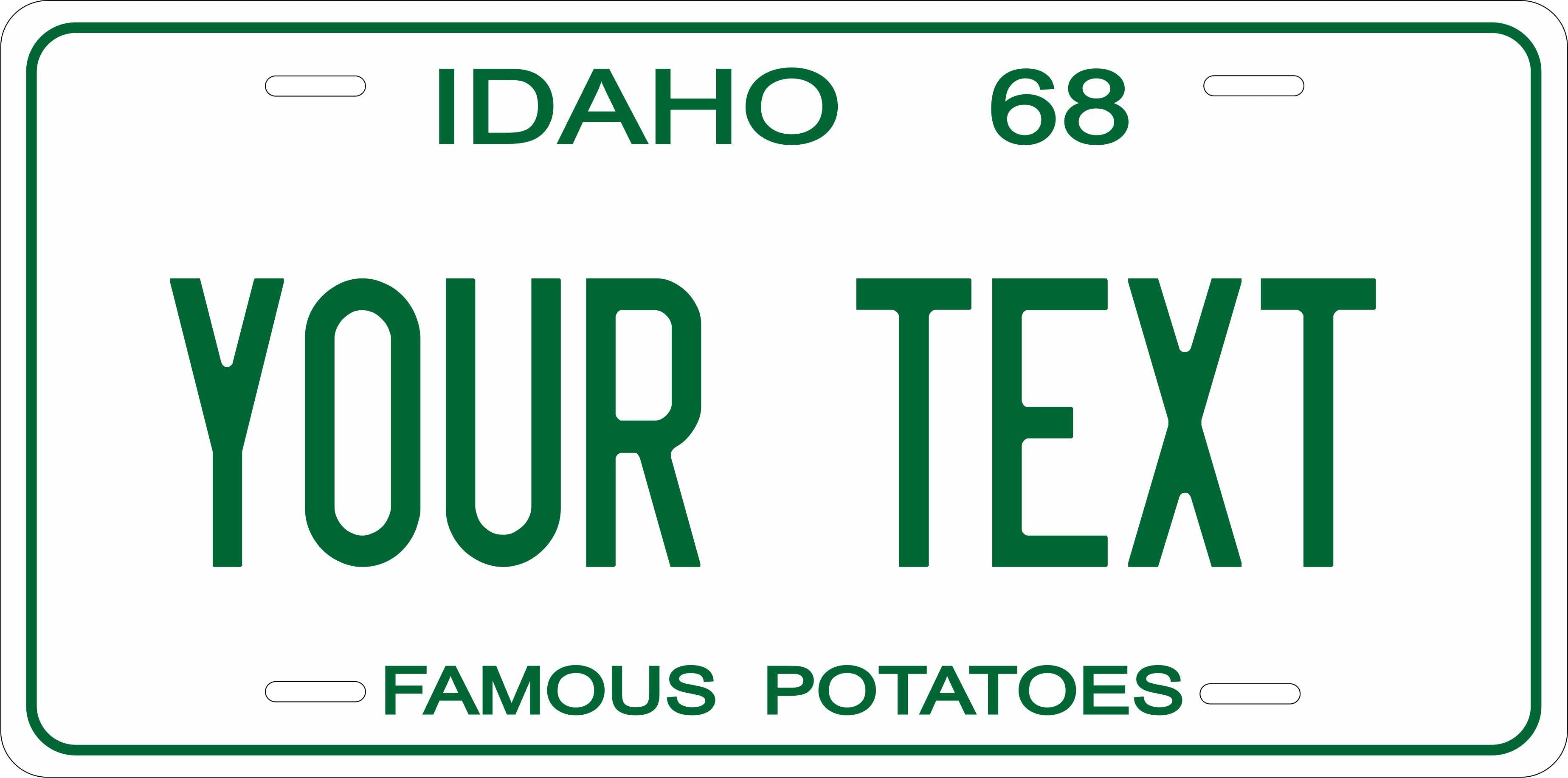 Idaho 1968 License Plate Personalized Novelty Fun Car Bike Motorcycle