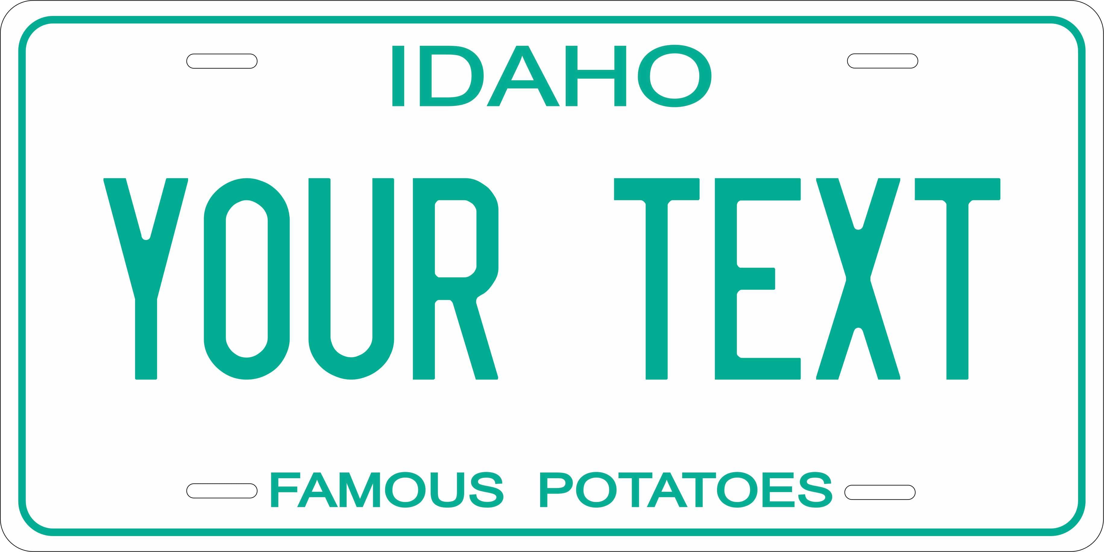Idaho 1971 License Plate Personalized Novelty Fun Car Bike Motorcycle