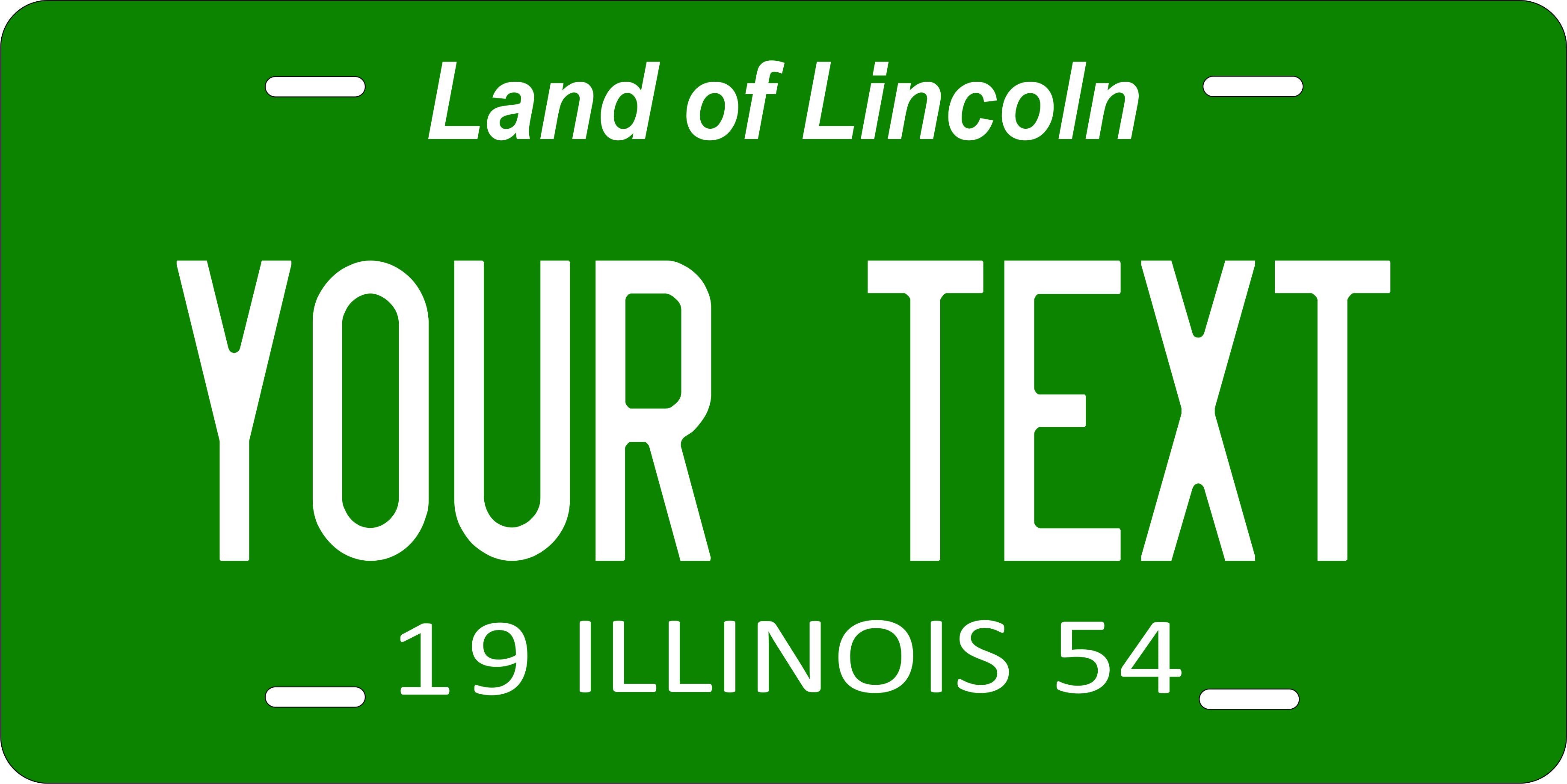 Illinois 1954 License Plate Personalized Novelty Fun Car Bike Motorcycle